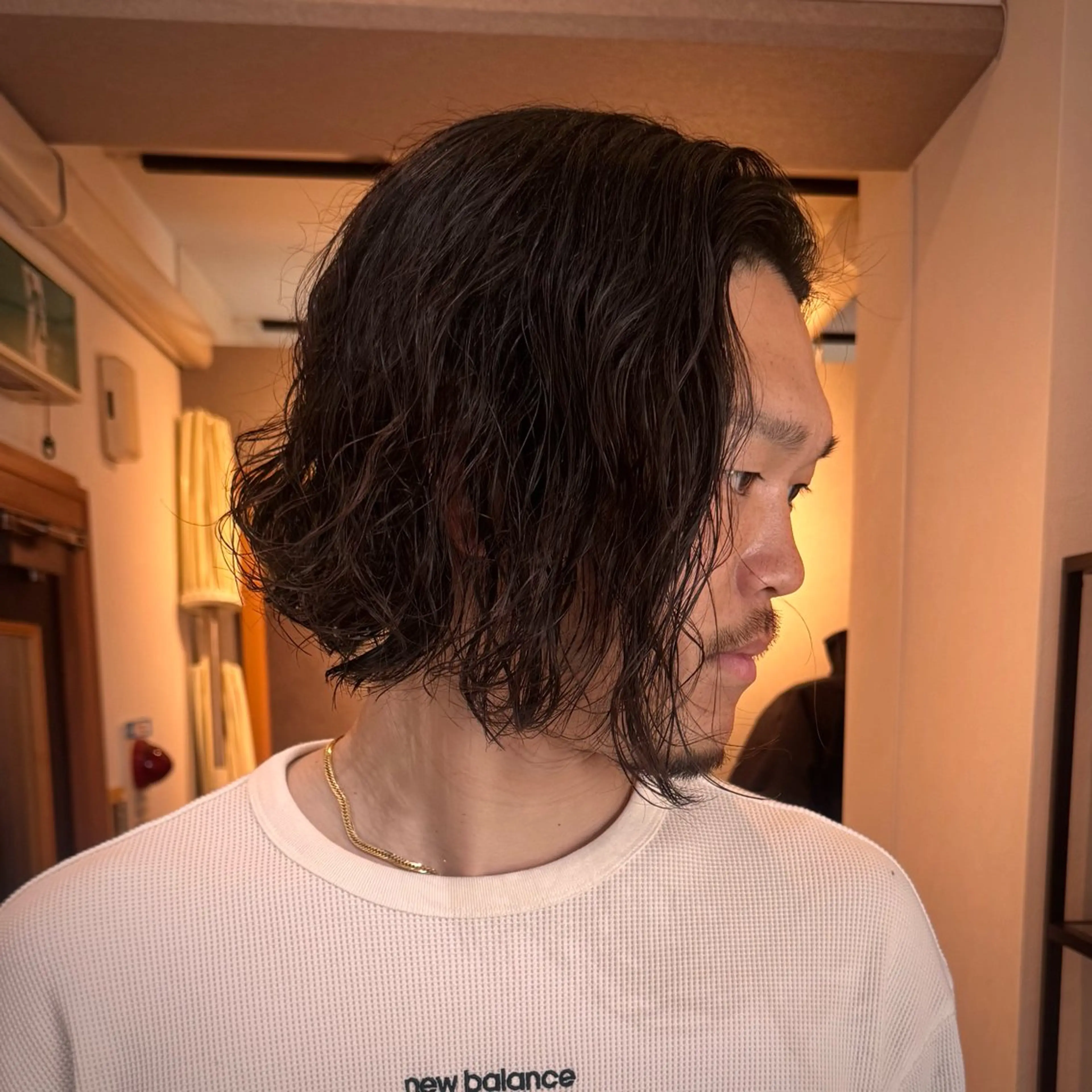 セミロング パーマ メンズ メンズパーマ セミロングパーマ スパイラルパーマ カット パーマ 立川メンズカット/ メンズパーマ💈三上のヘアスタイル