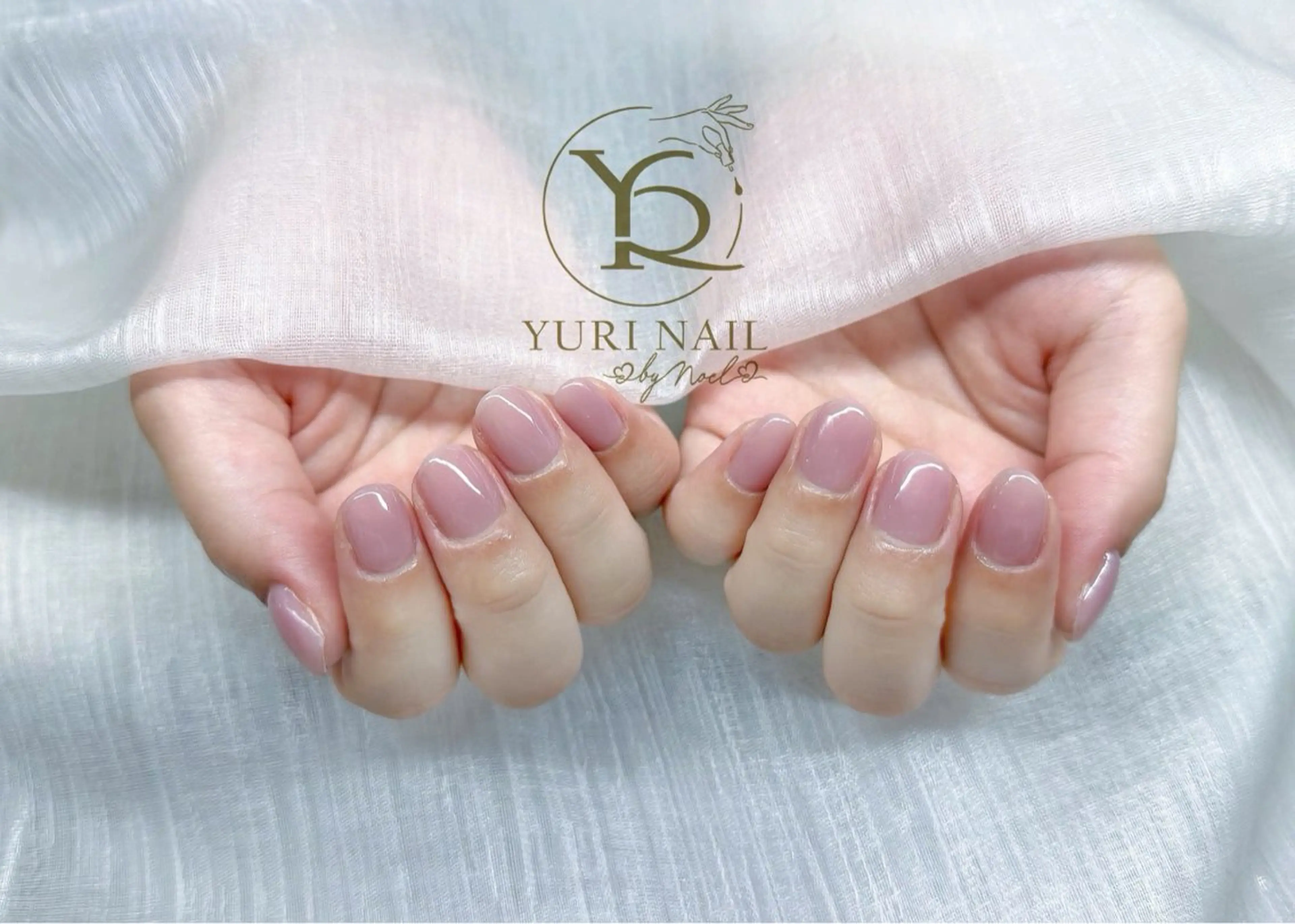 ネイル オーロラネイル ブルー チークネイル フレンチネイル ジェルネイル ハンドネイル フットネイル YURI Nail Funabashiのネイルデザイン