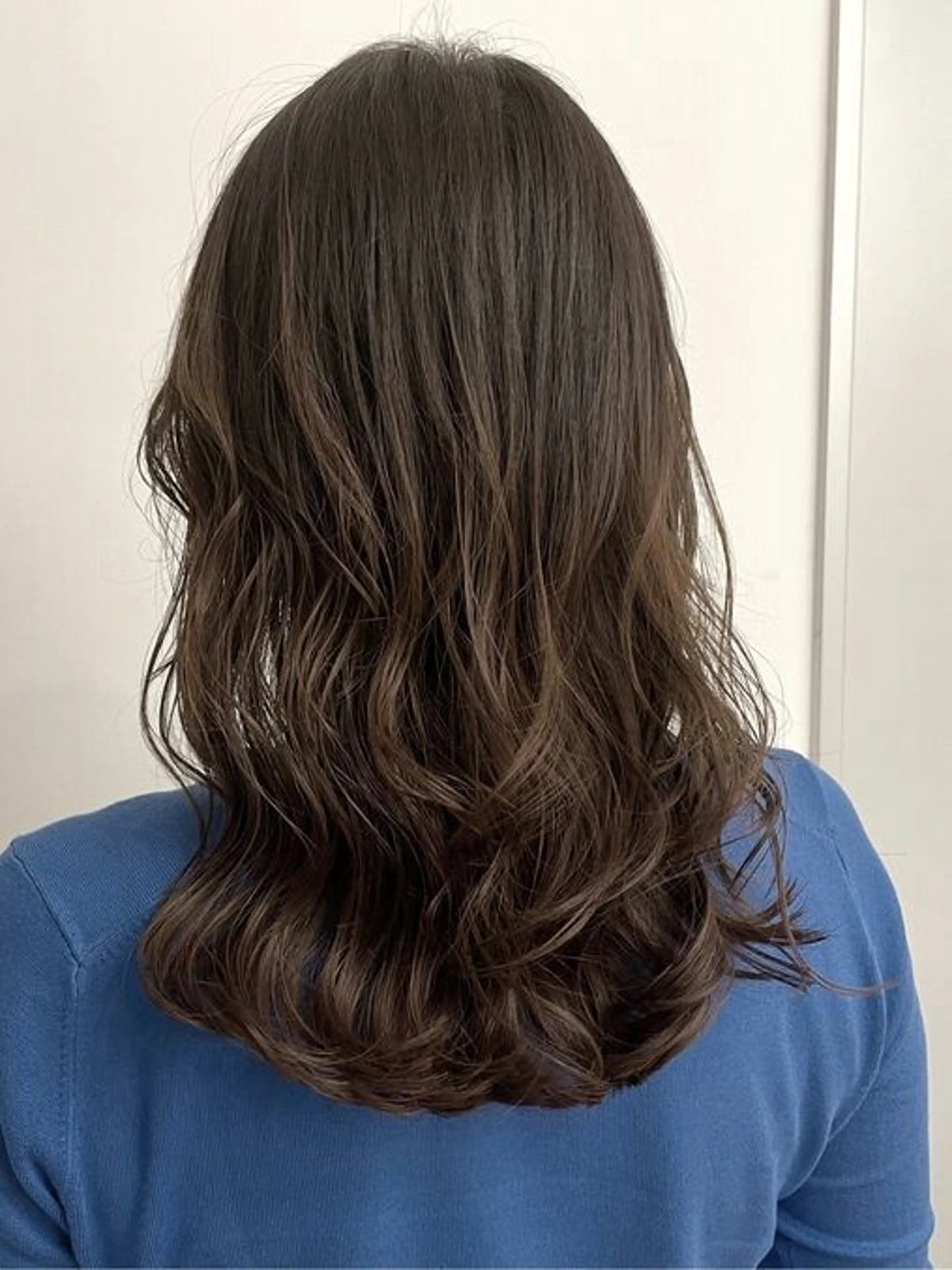 セミロング カラー パーマ カット ヘアカラー 表参道🌿赤み消し カラー/チナツのヘアスタイル