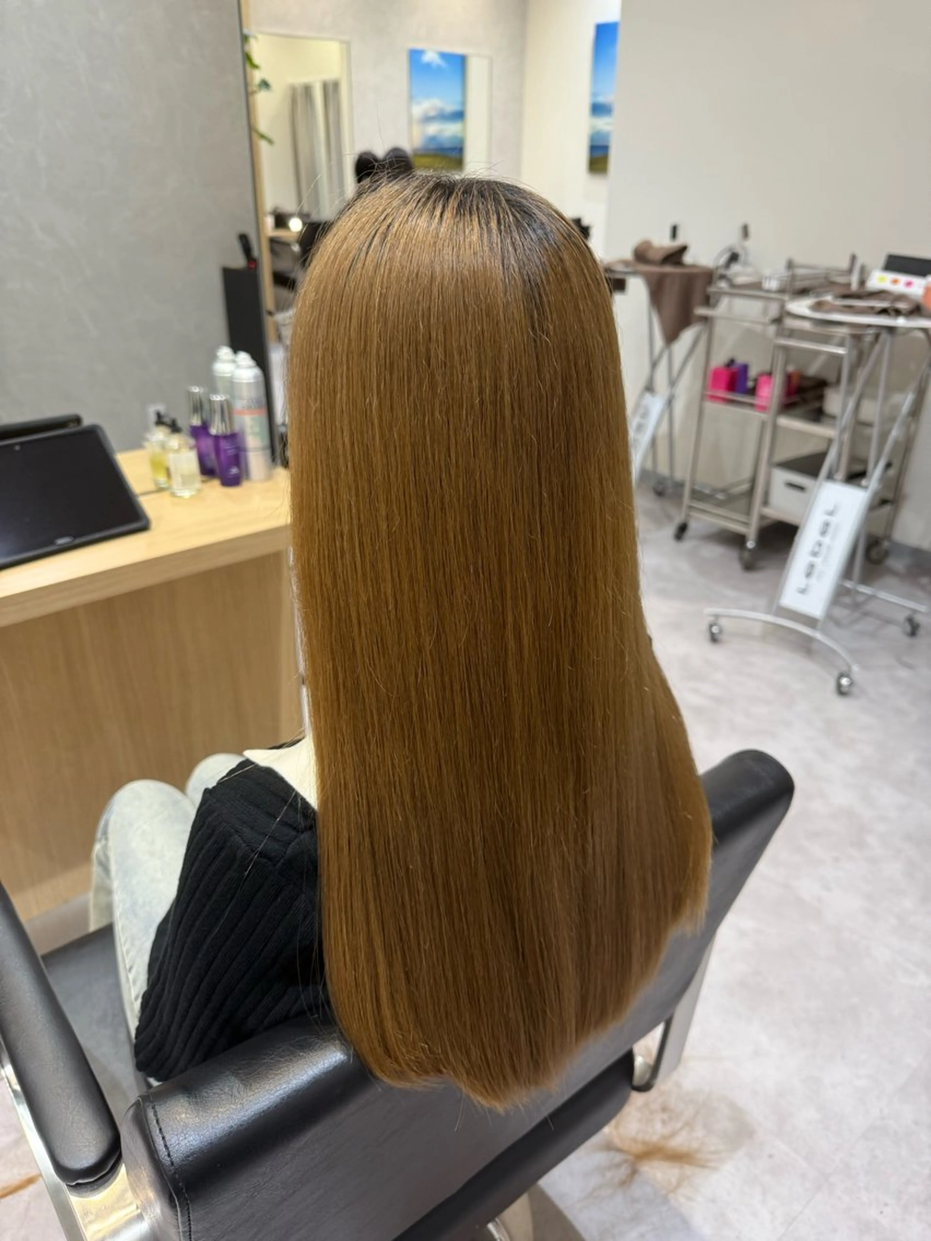 ロング カラー ブリーチ 縮毛矯正 カット 縮毛矯正 トリートメント フルショウ　栄所属・✨髪質改善/縮毛矯正 ✨FURUSHO聖波のヘアスタイル