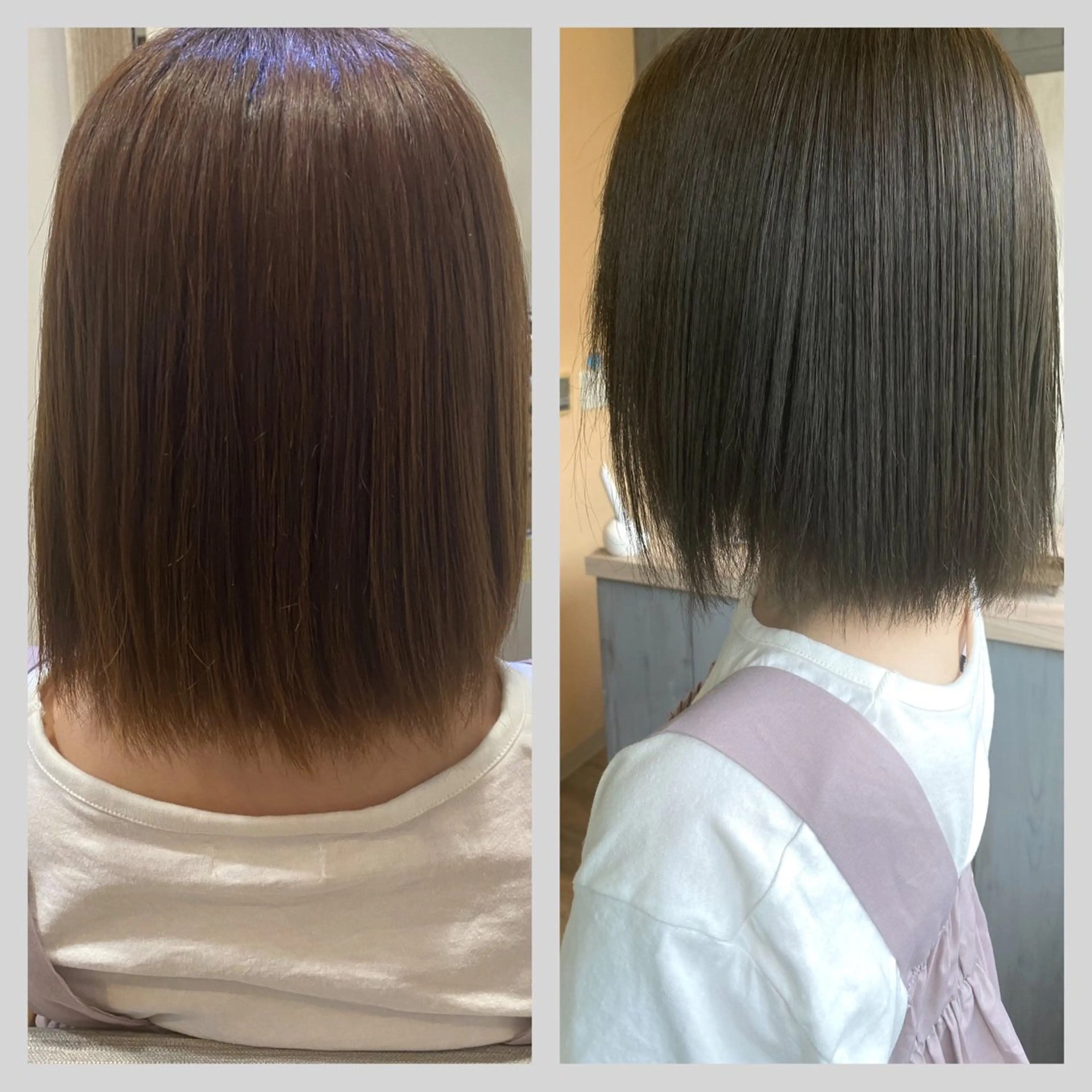 カラー アッシュ ベージュカラー シルバー 佐藤 沙也輝のヘアスタイル