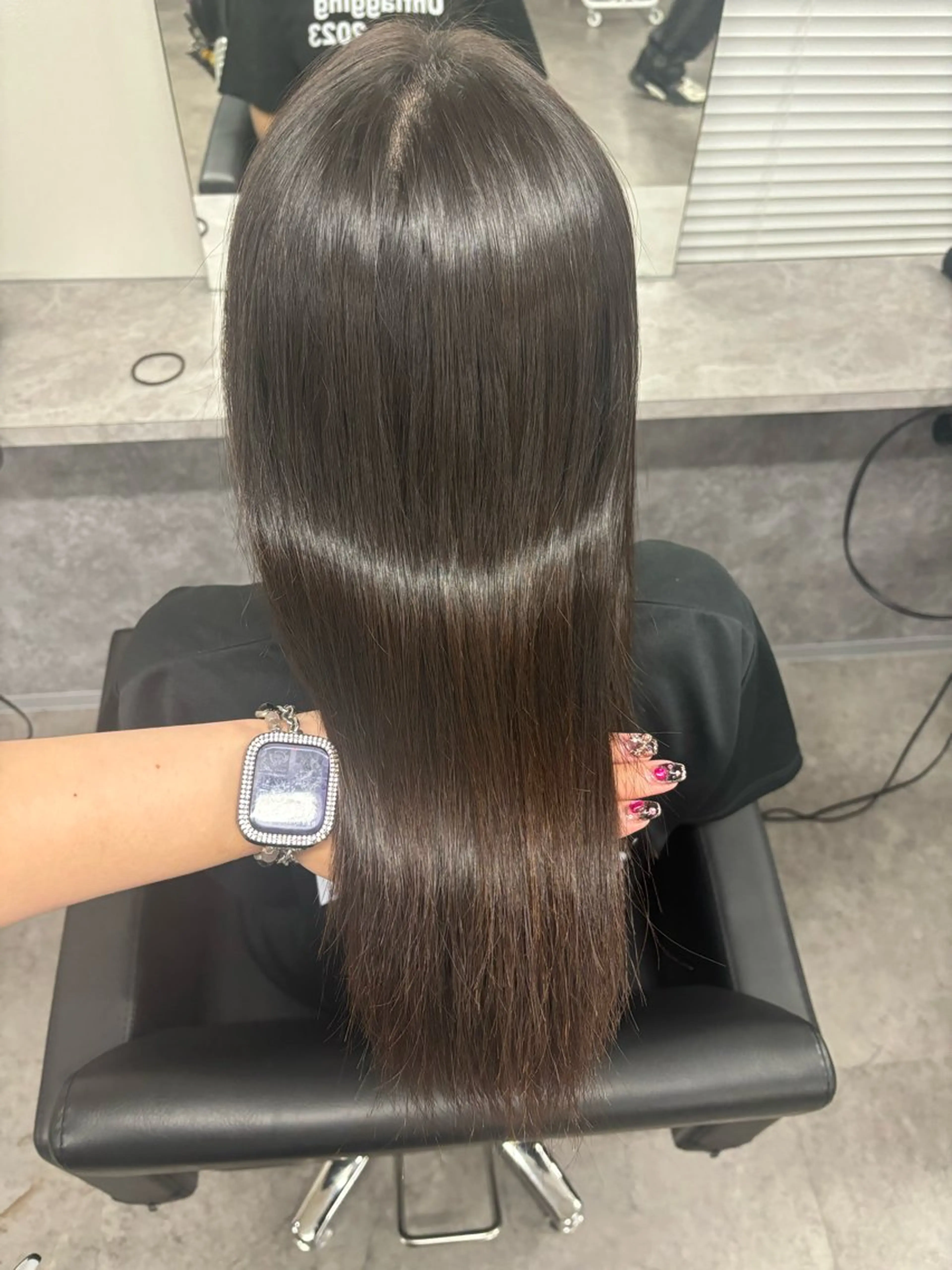 ロング 髪質改善 縮毛矯正 トリートメント りあん/ 越谷/パーマのヘアスタイル