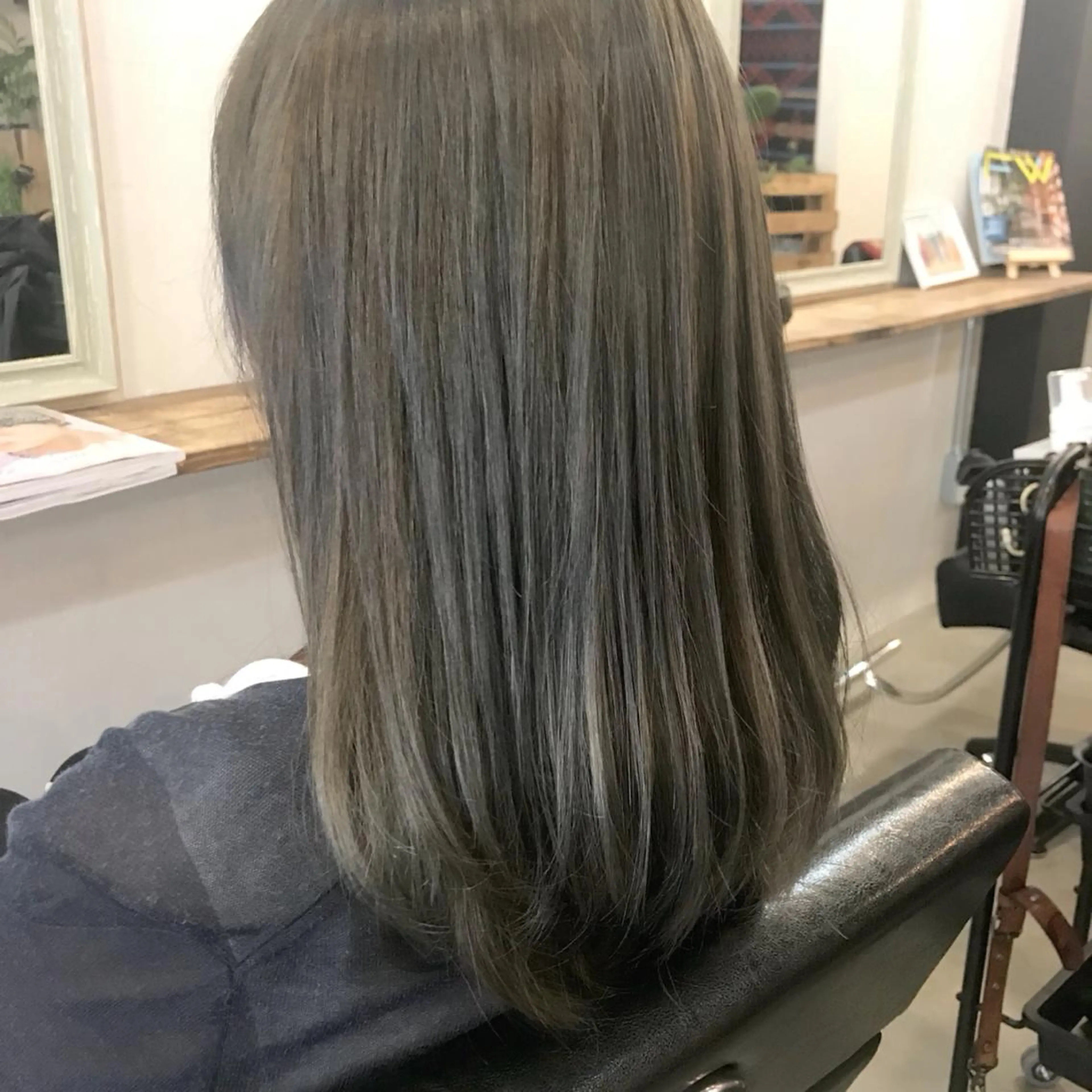セミロング カラー メンズ限定クーポン シェアサロン博多のヘアスタイル