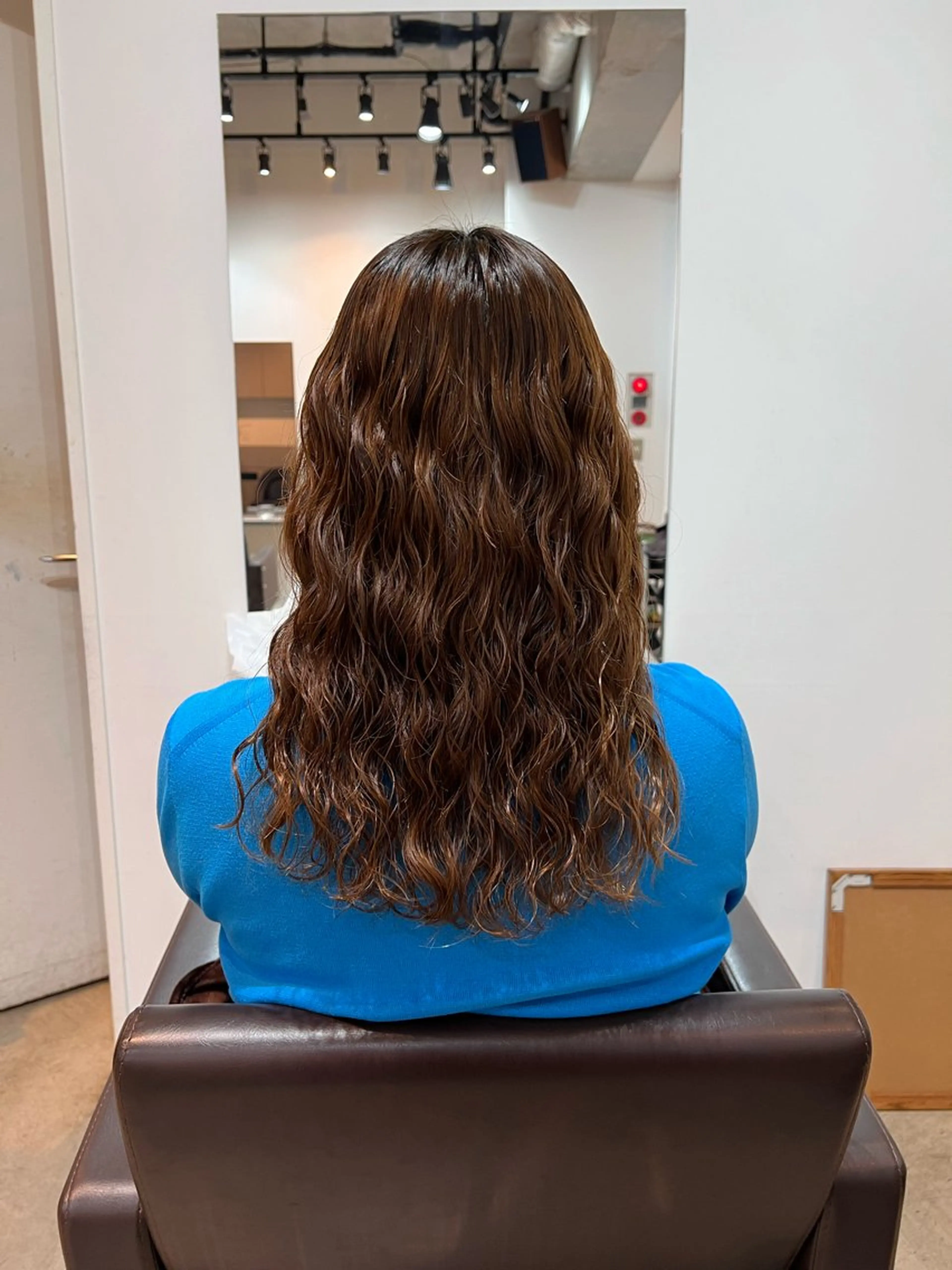 ミディアム カット パーマ トリートメント デジタルパーマ/ ウェーブパーマ/神野のヘアスタイル