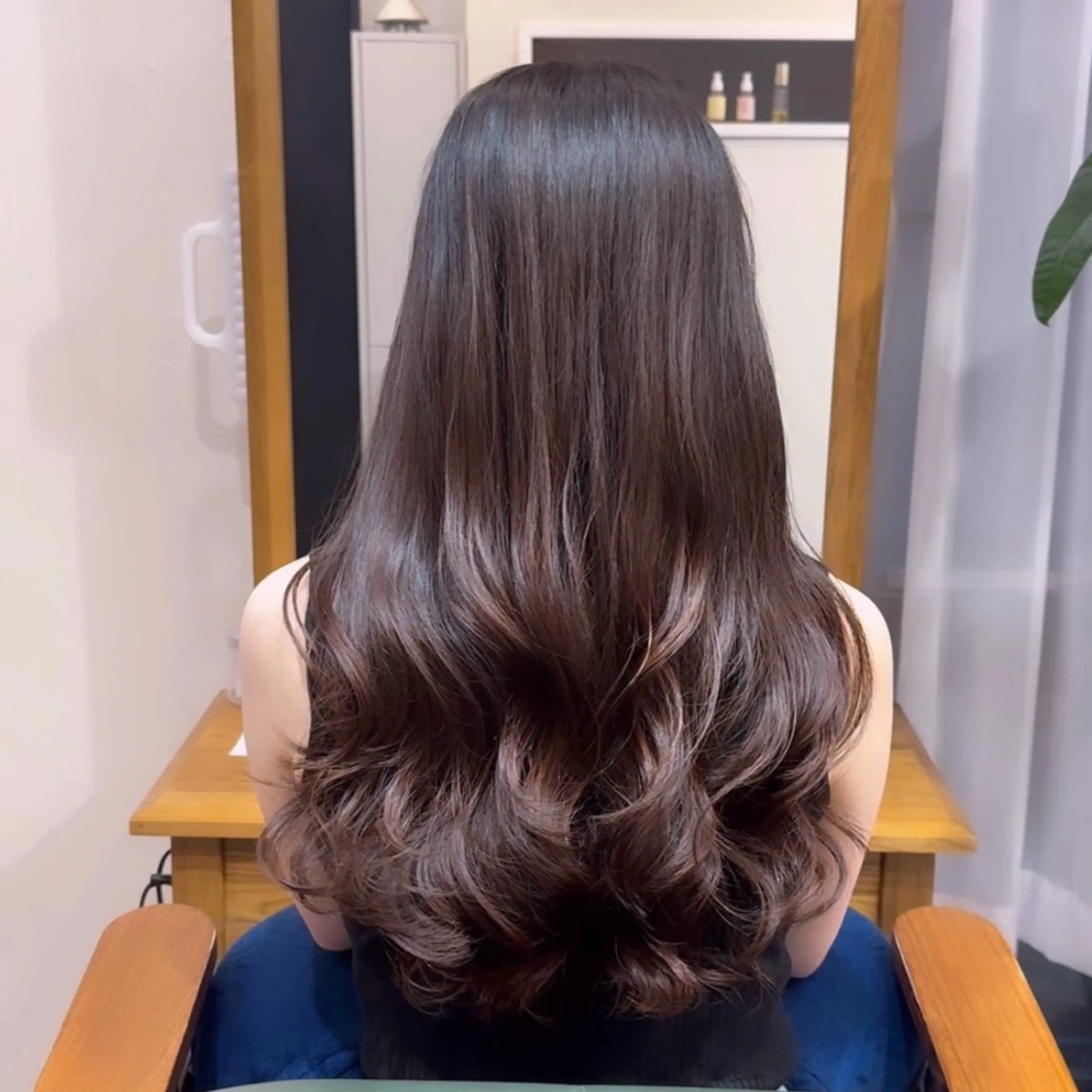 ロング 福岡人気No1🎀 コテ巻き風パーマ専門のヘアスタイル