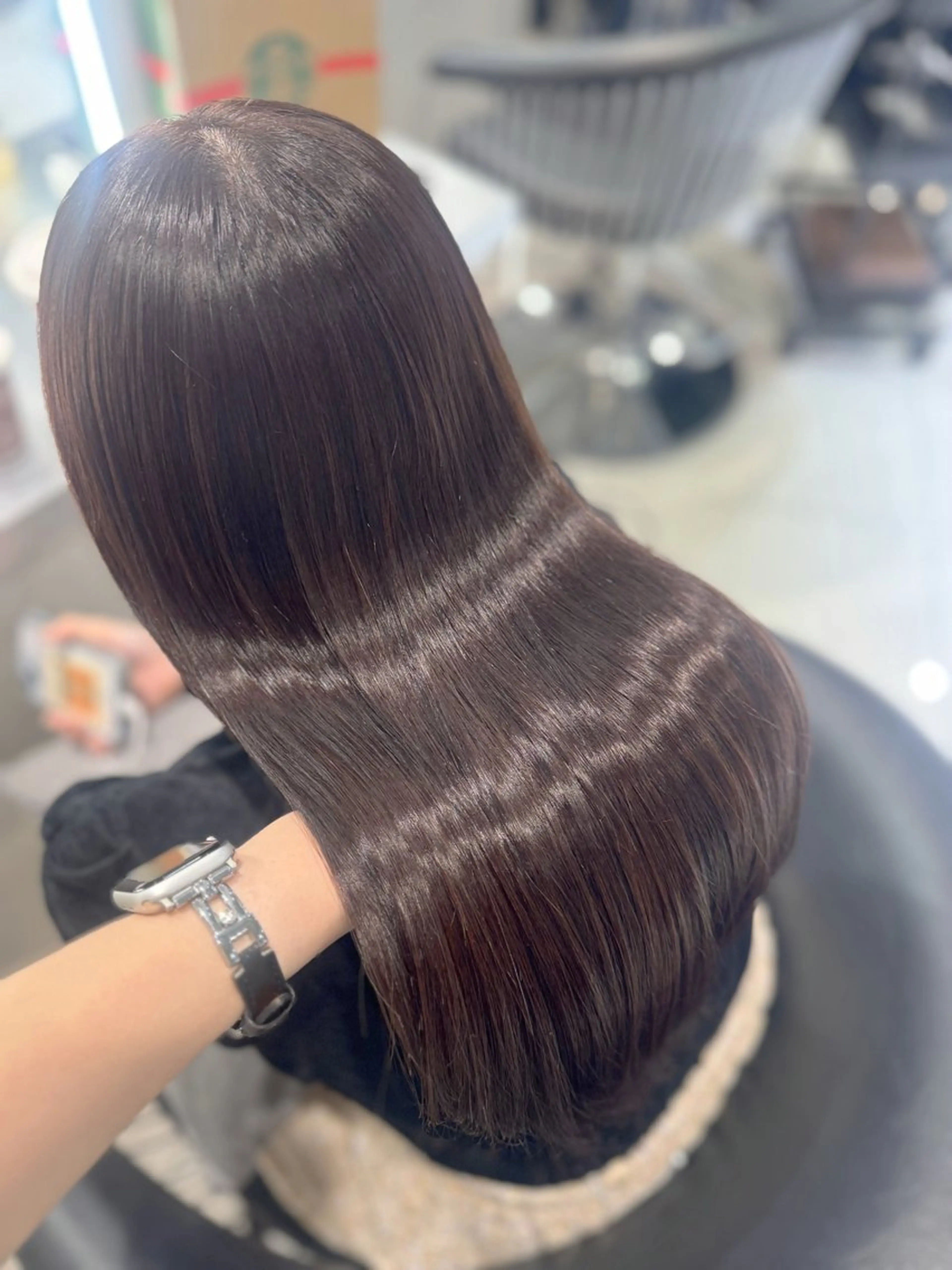 セミロング カラー トリートメント ヘアカラー トリートメント 🐈‍⬛カチモリ/暖 色/𝐌𝐢𝐤𝐮のヘアスタイル