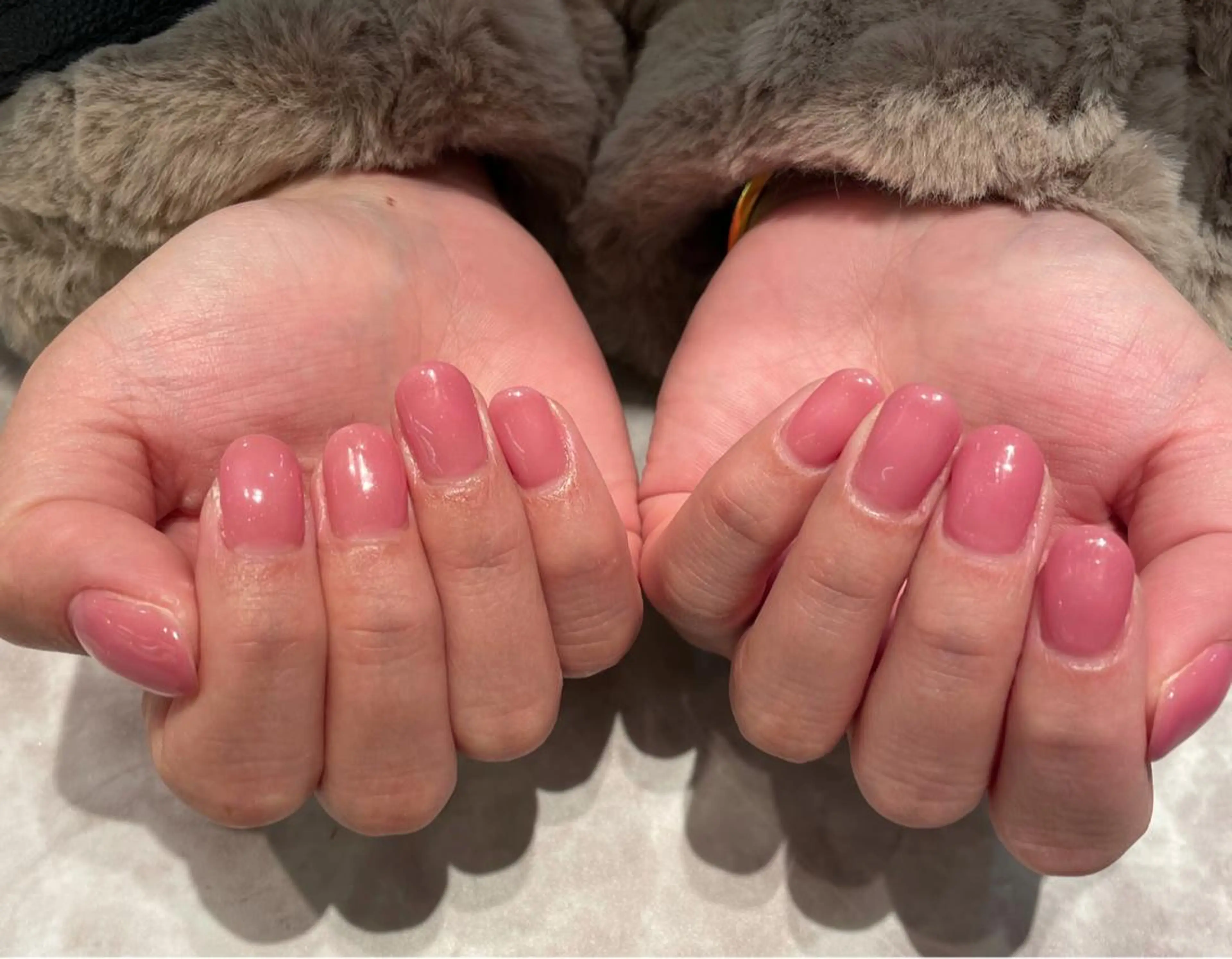 ネイル ワンカラーネイル ピンク Liora所属・nail mnのネイルデザイン