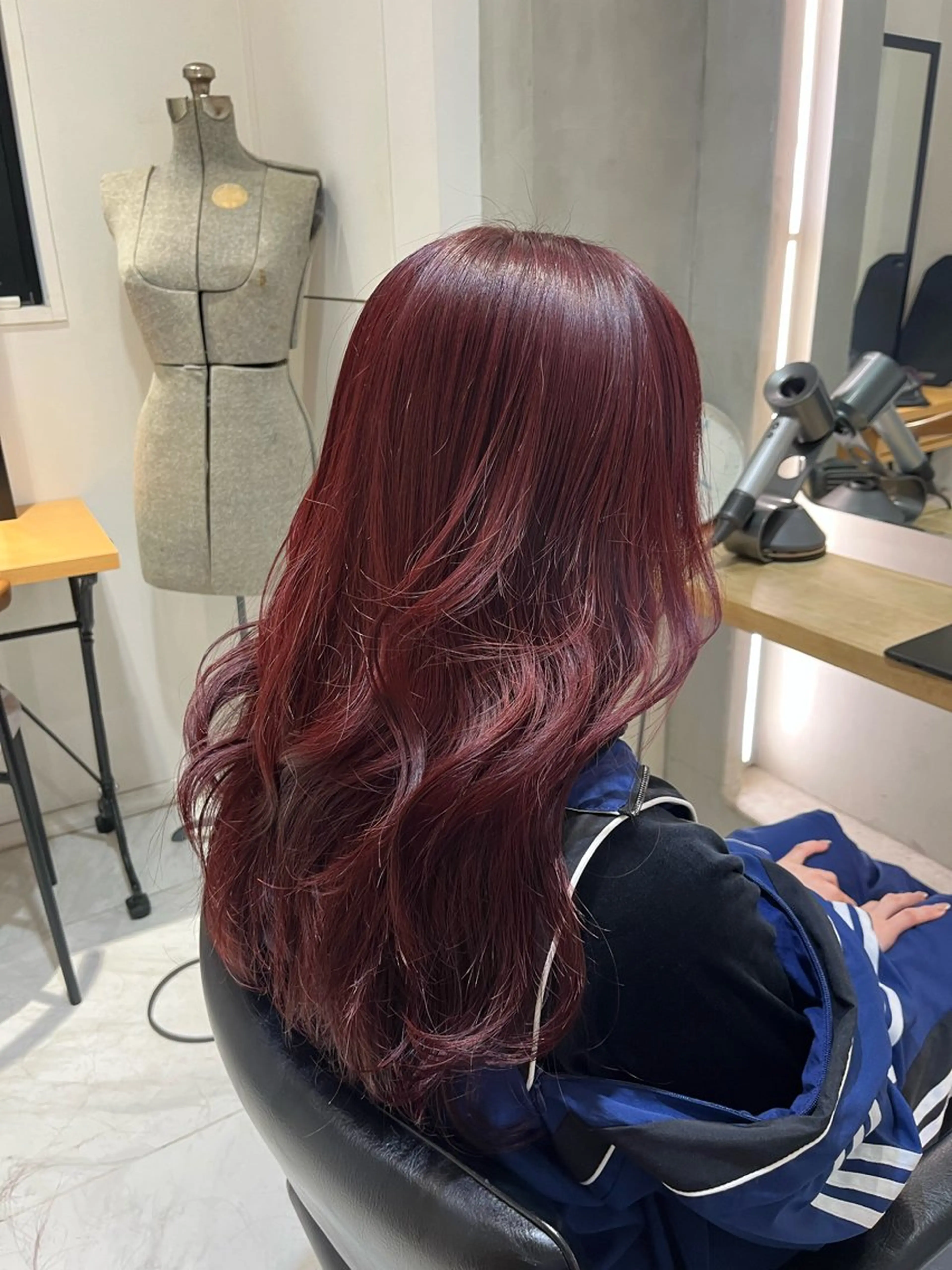 ロング カラー ヘアカラー トリートメント ナミ🩶暗髪/暖色 ❤️/透明感/縮毛のヘアスタイル