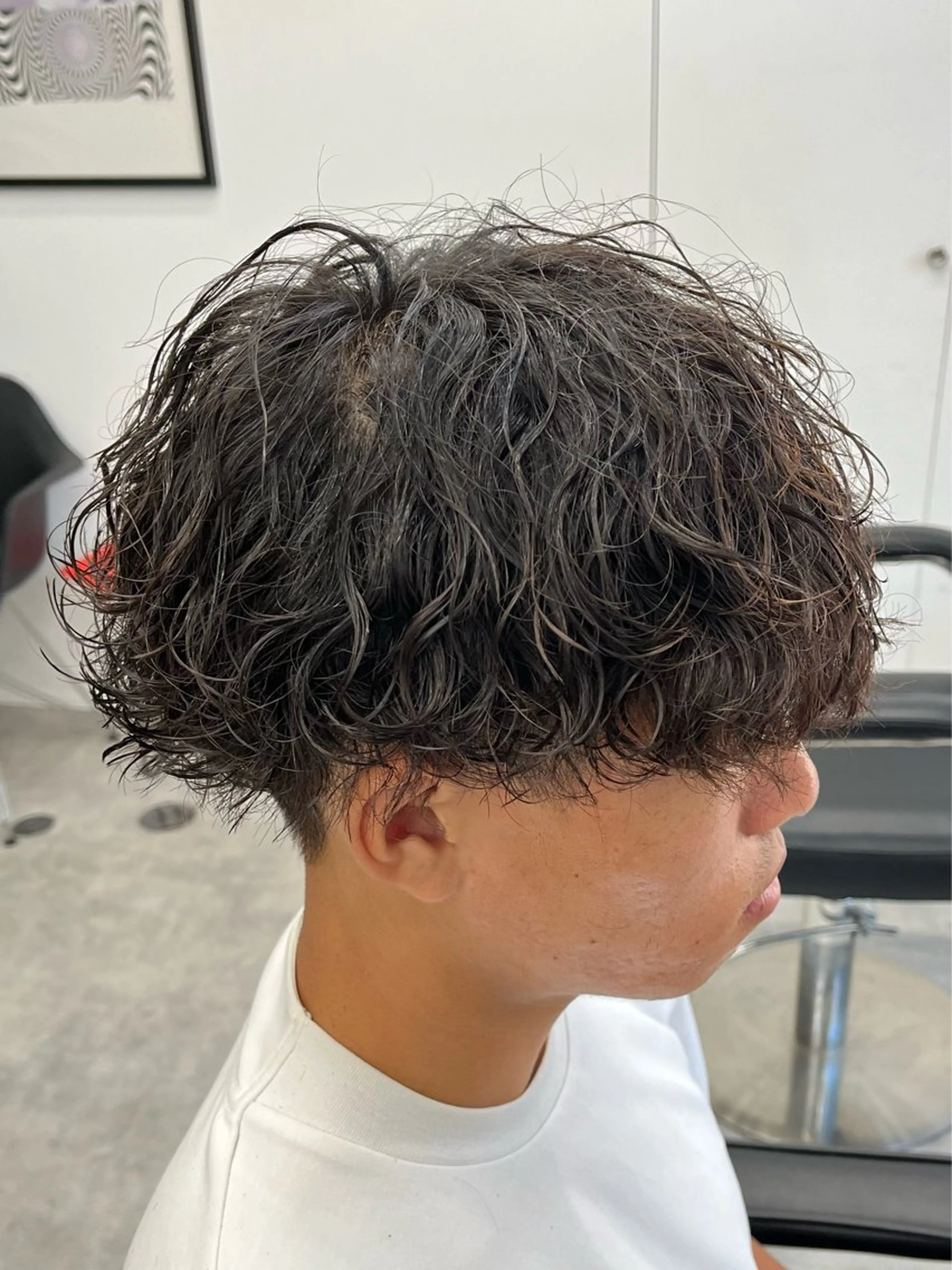 ショート パーマ メンズ メンズパーマ 波巻きパーマ 新潟メンズパーマ 新潟駅/小田拓実のヘアスタイル