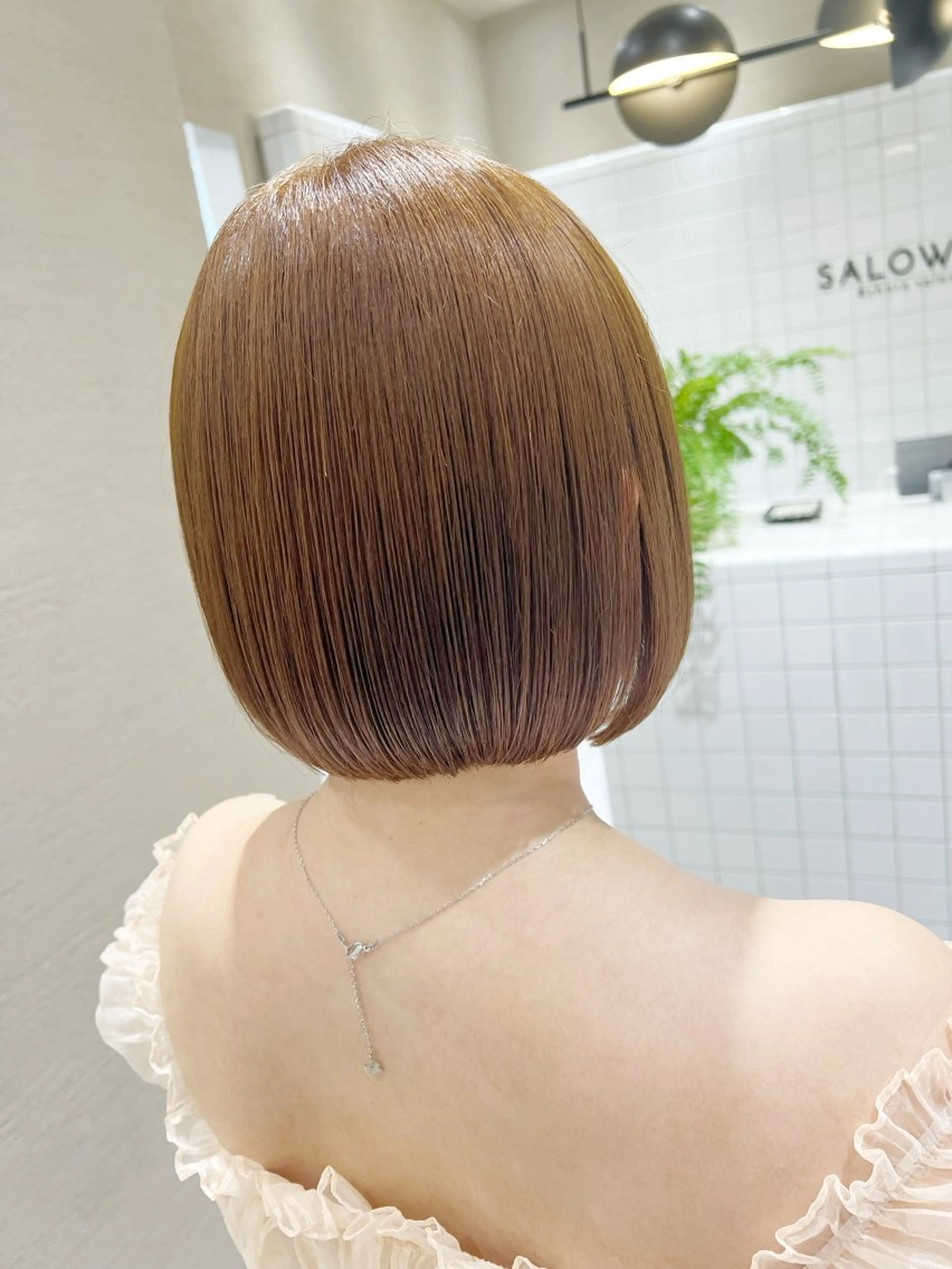 ミディアム カラー ヘアアレンジ ベージュカラー ボブ 髪質改善 トリートメント ヘアカラー トリートメント 新宿color🐝 AYAKA🌈💖のヘアスタイル