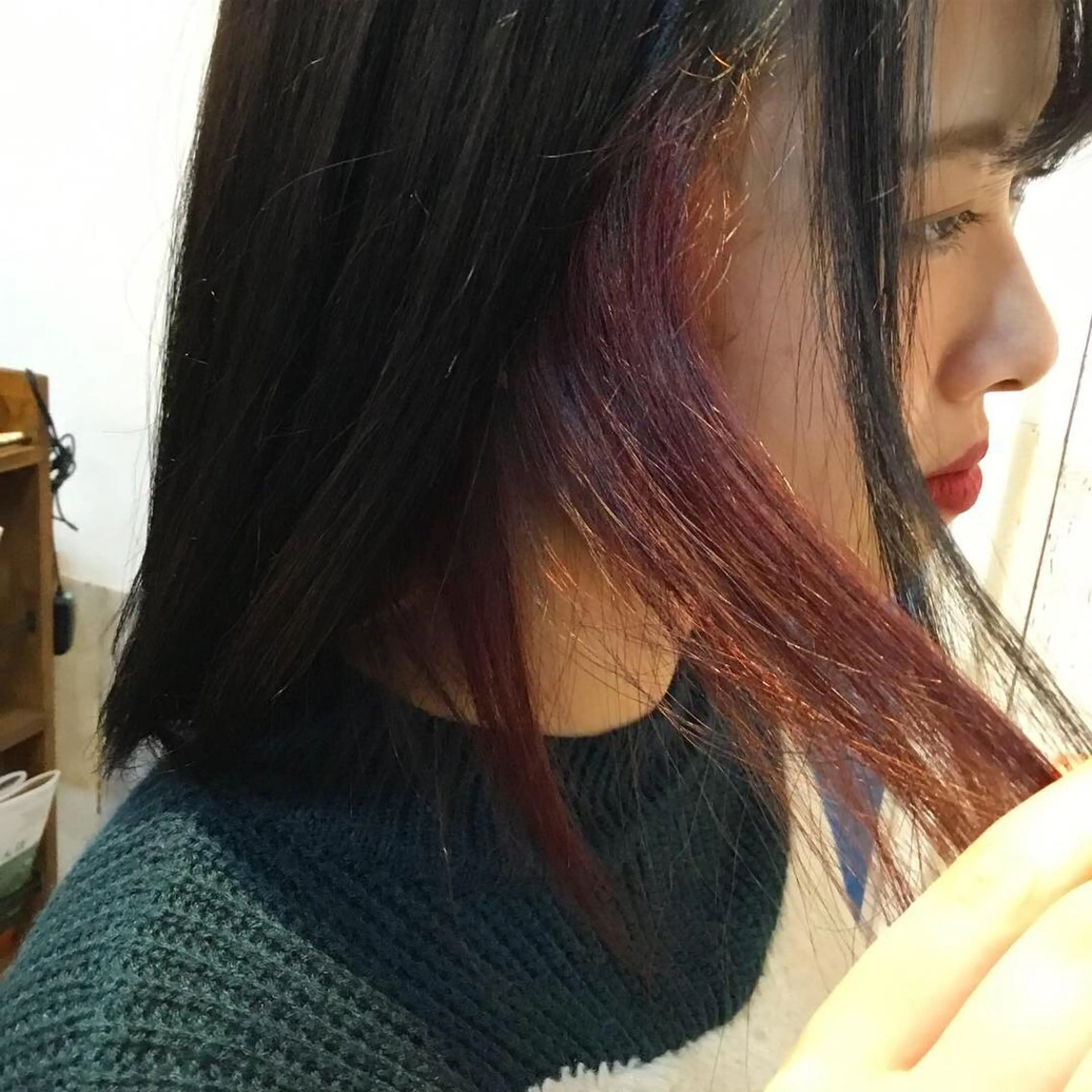 ミディアム カラー 金崎 新吾のヘアスタイル