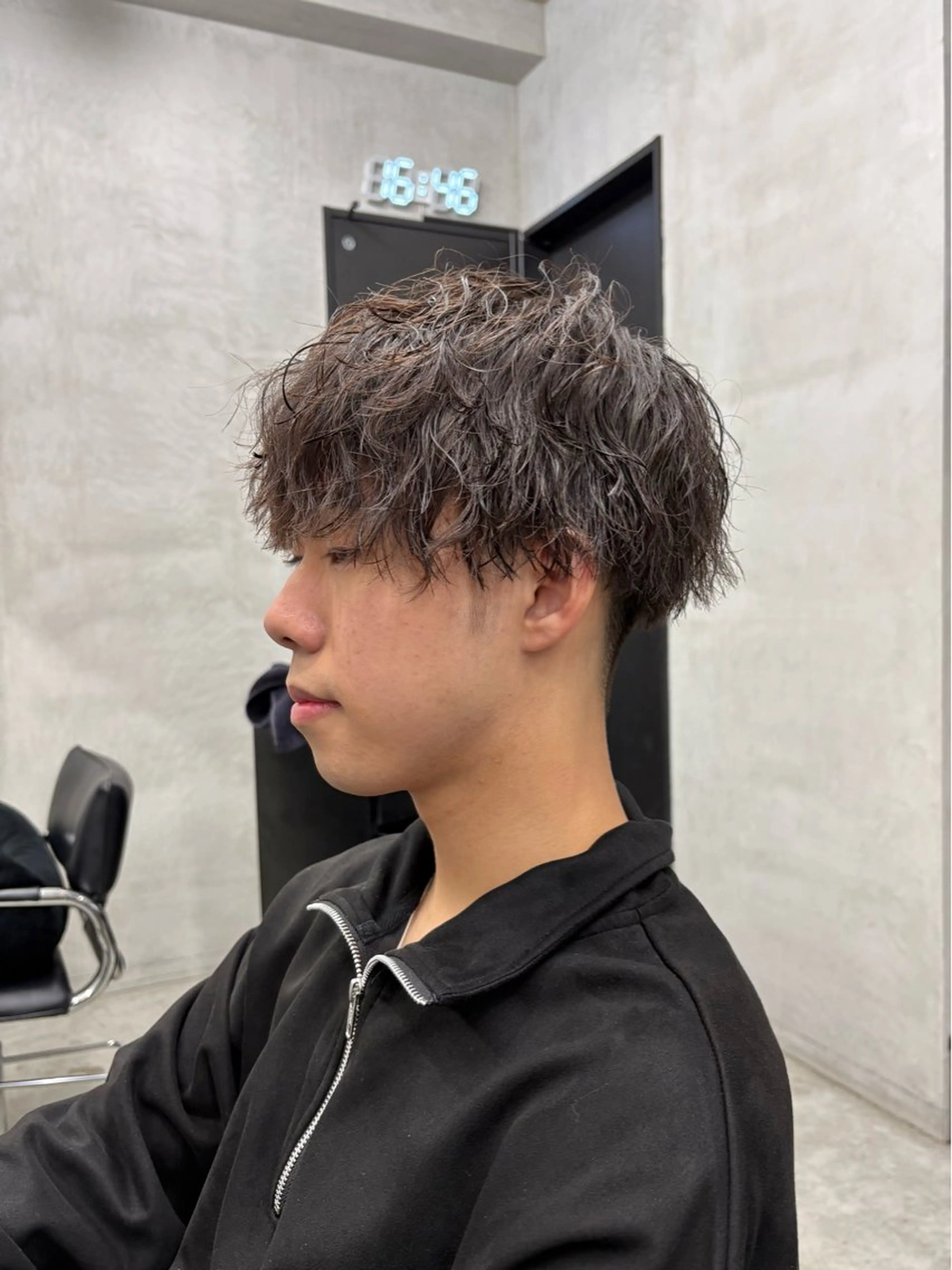 パーマ メンズ カット パーマ トリートメント メンズ特化×女性 施術◎清水 真之介のヘアスタイル