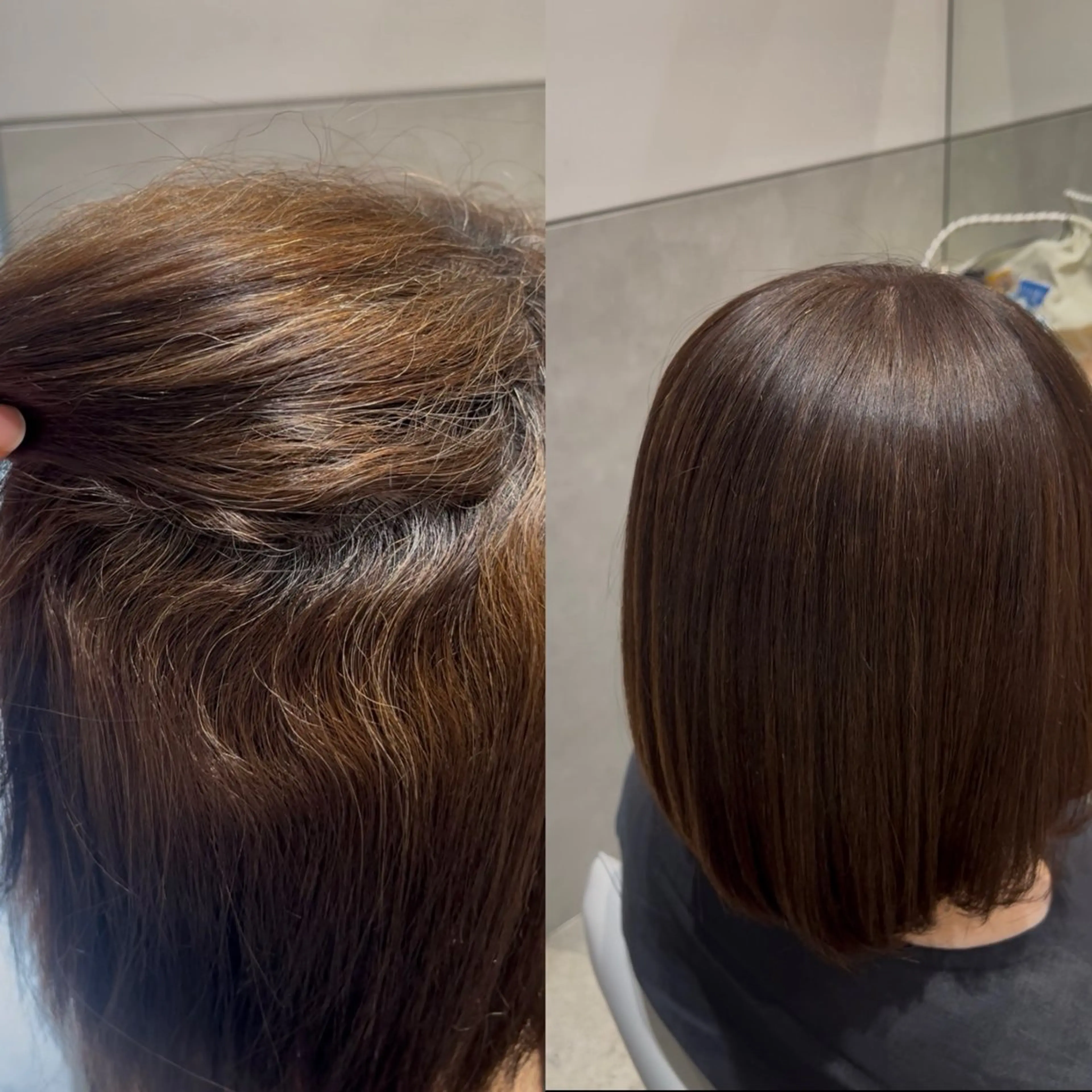 ショート 髪質改善 縮毛矯正 カット 縮毛矯正 トリートメント 渋谷👑艶髪縮毛矯正 曲がる矯正✨ヒガシのヘアスタイル
