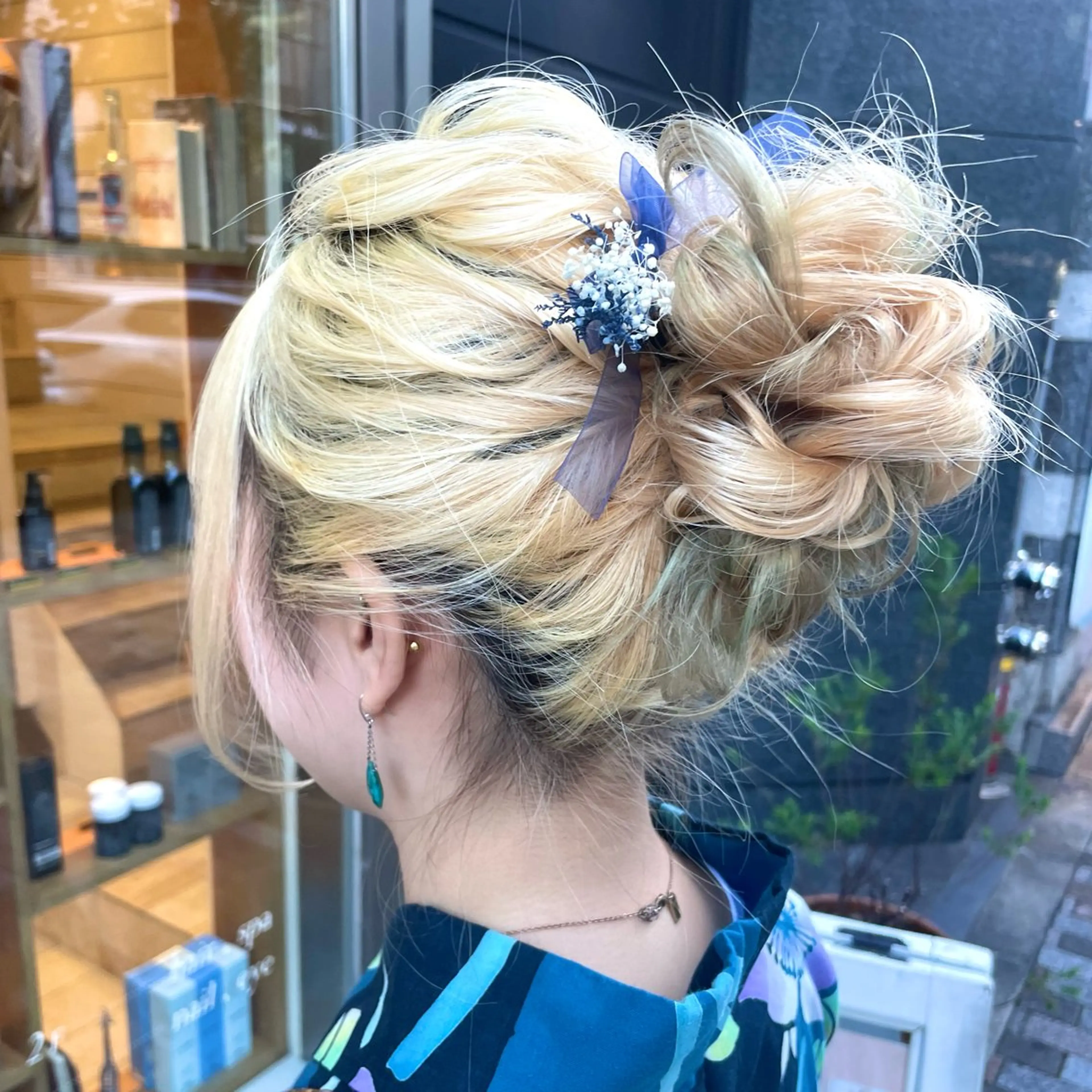 ヘアアレンジ お団子ヘア 浴衣 ヘアアレンジ 🌿あがりれいなのその他イメージ