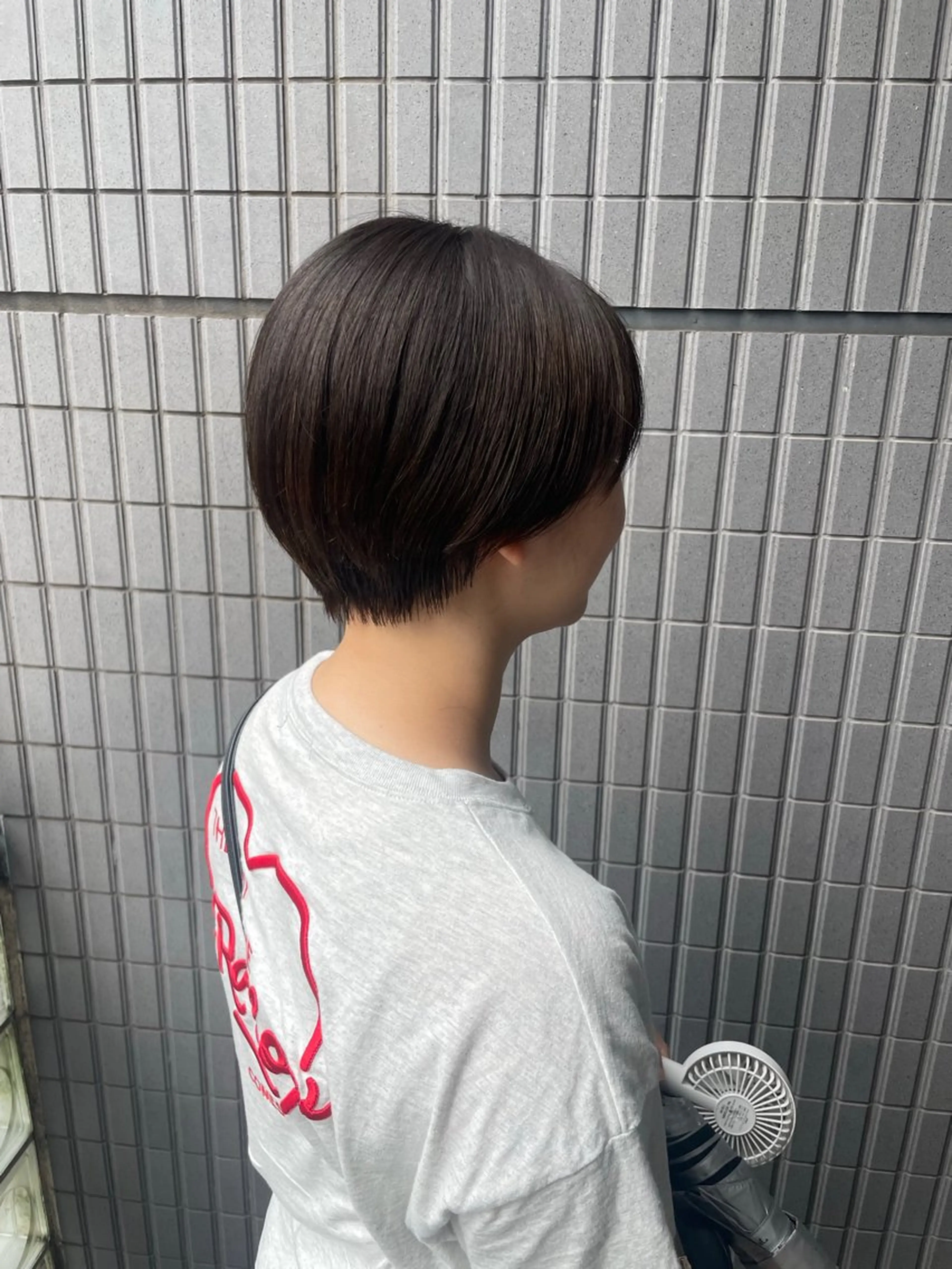 ショート カラー ベージュカラー 透明感カラー カット ヘアカラー 野町好花 レイヤー/髪質改善のヘアスタイル