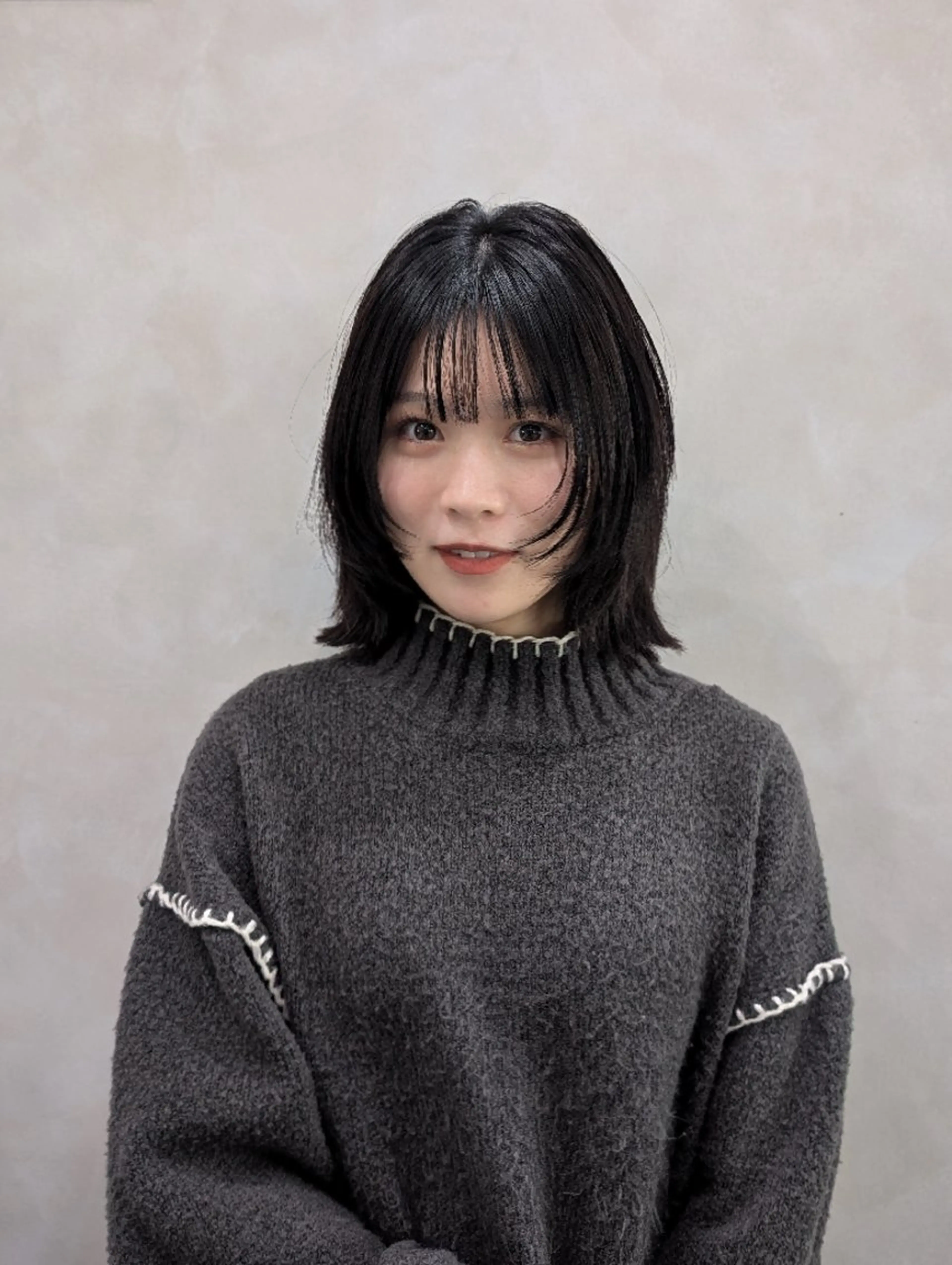 ミディアム カラー ボブ レイヤーカット 似合わせカット ウルフカット ヘアカラー トリートメント 髪質改善/ 上村旺武のヘアスタイル