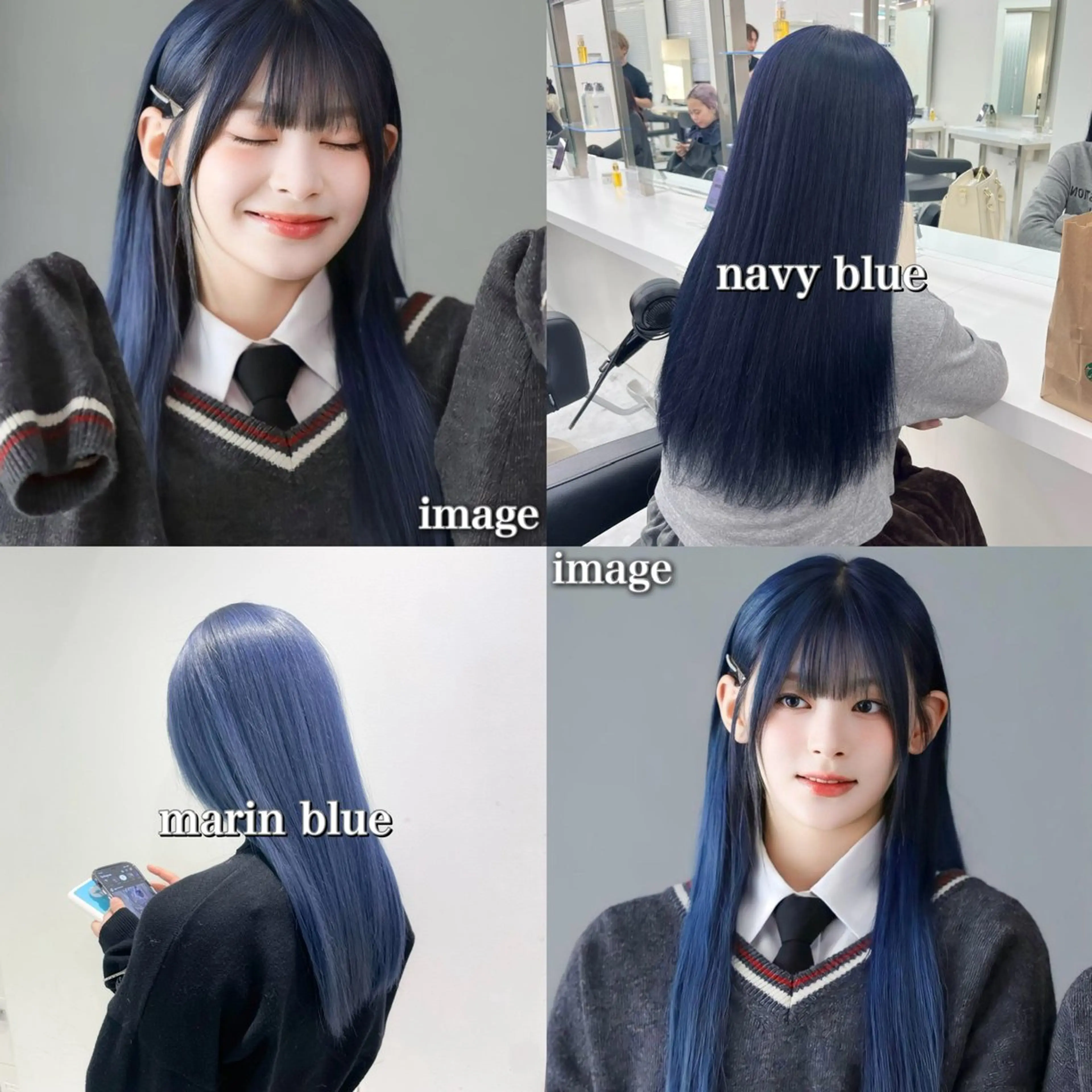 ロング カラー アッシュ ブリーチ ブルーカラー ブルーアッシュ ブルーラベンダー ヘアカラー トリートメント ケアブリーチ/ 髪質改善/上質艶髪のヘアスタイル