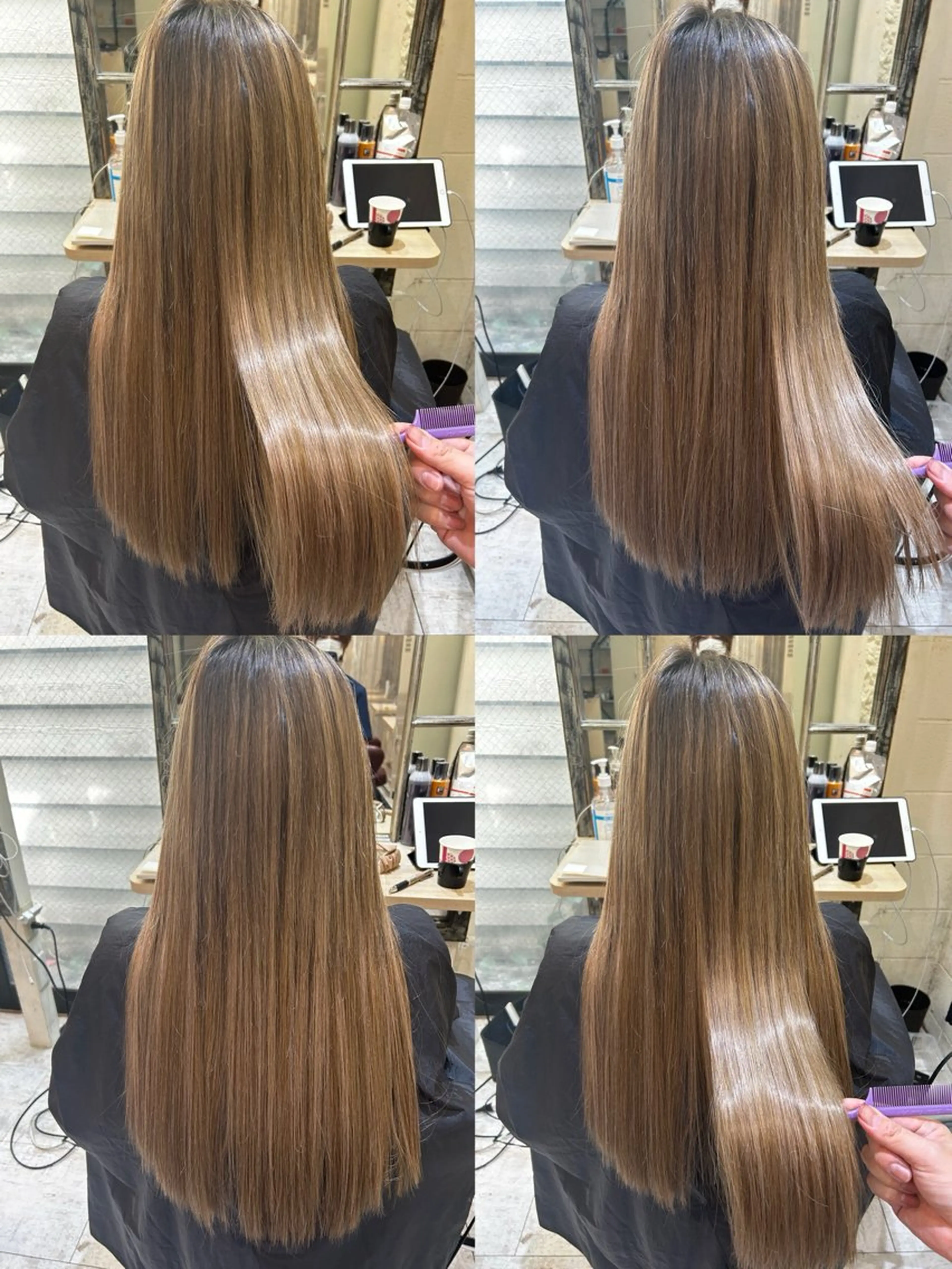 ロング カラー カット エクステ エクステ原宿 シンヤのヘアスタイル