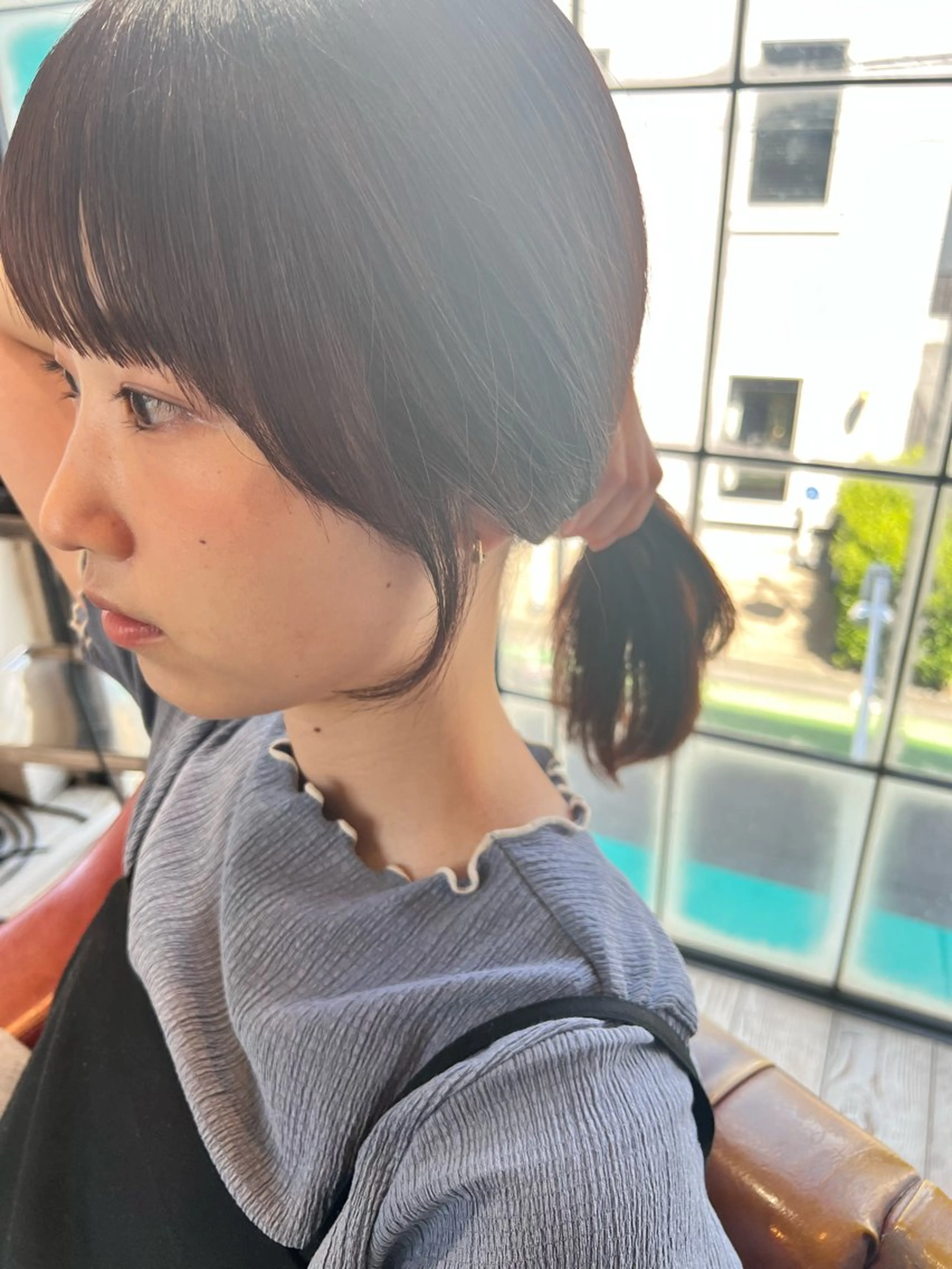 ミディアム 顔周りカット 大塚 実優のヘアスタイル