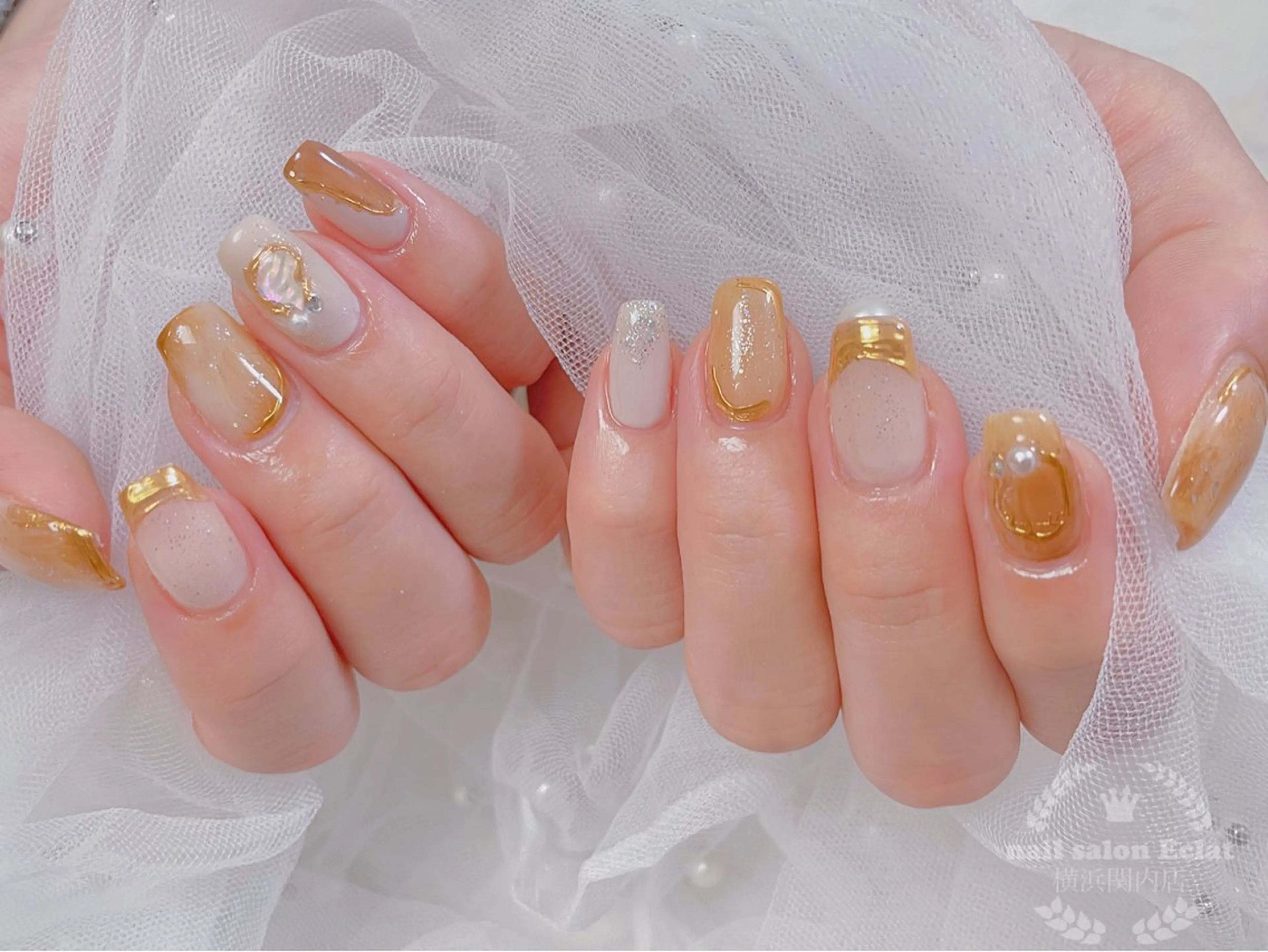 ネイル ハンドネイル ハンドケア ネイルサロンエクラ 🫧Shizukaのネイルデザイン