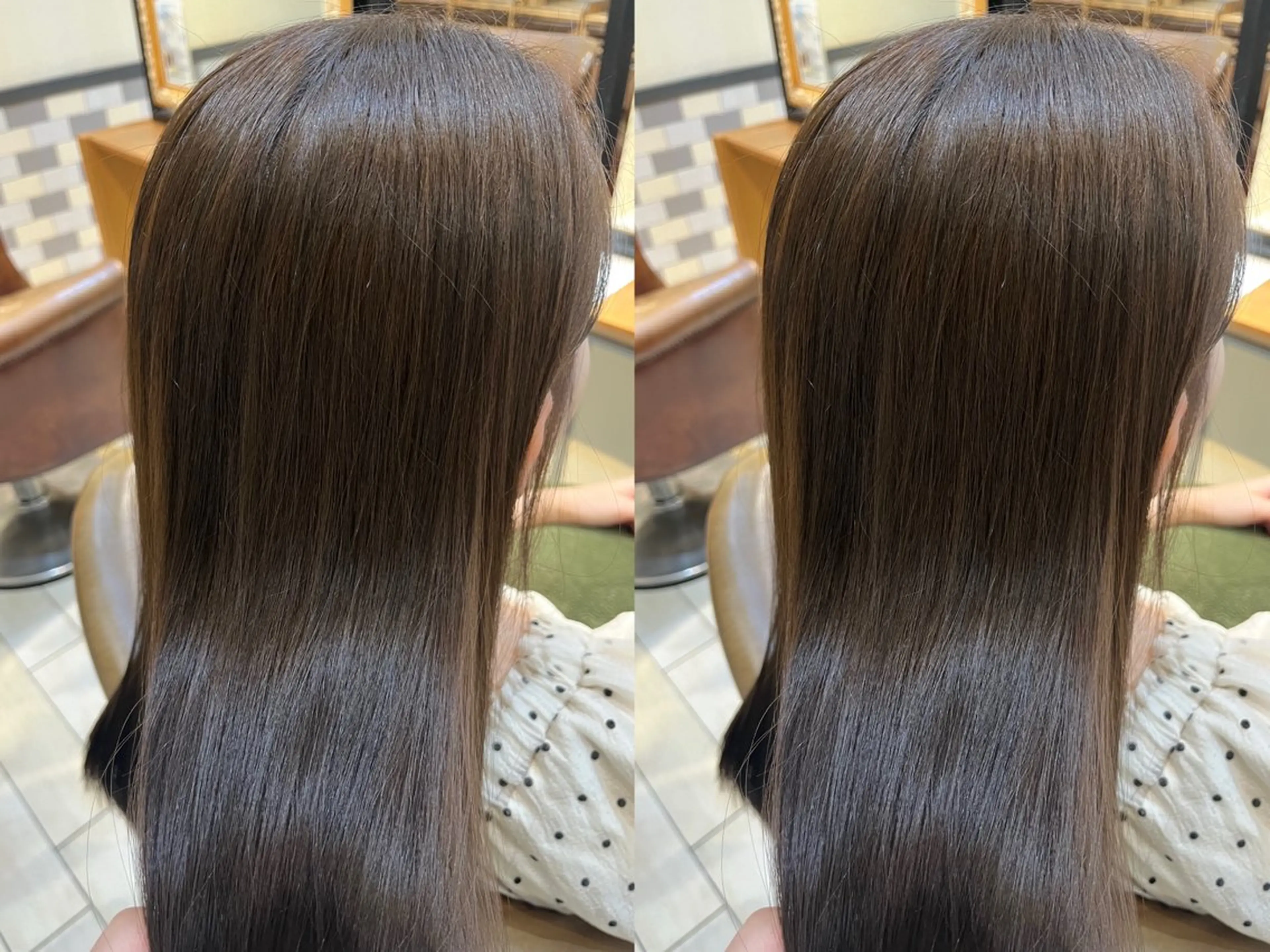 🌟リピーター様限定🌟　　　　　　　　　　　　　　　　　🩵ワンカラー＋髪質改善トリートメント🩵の写真