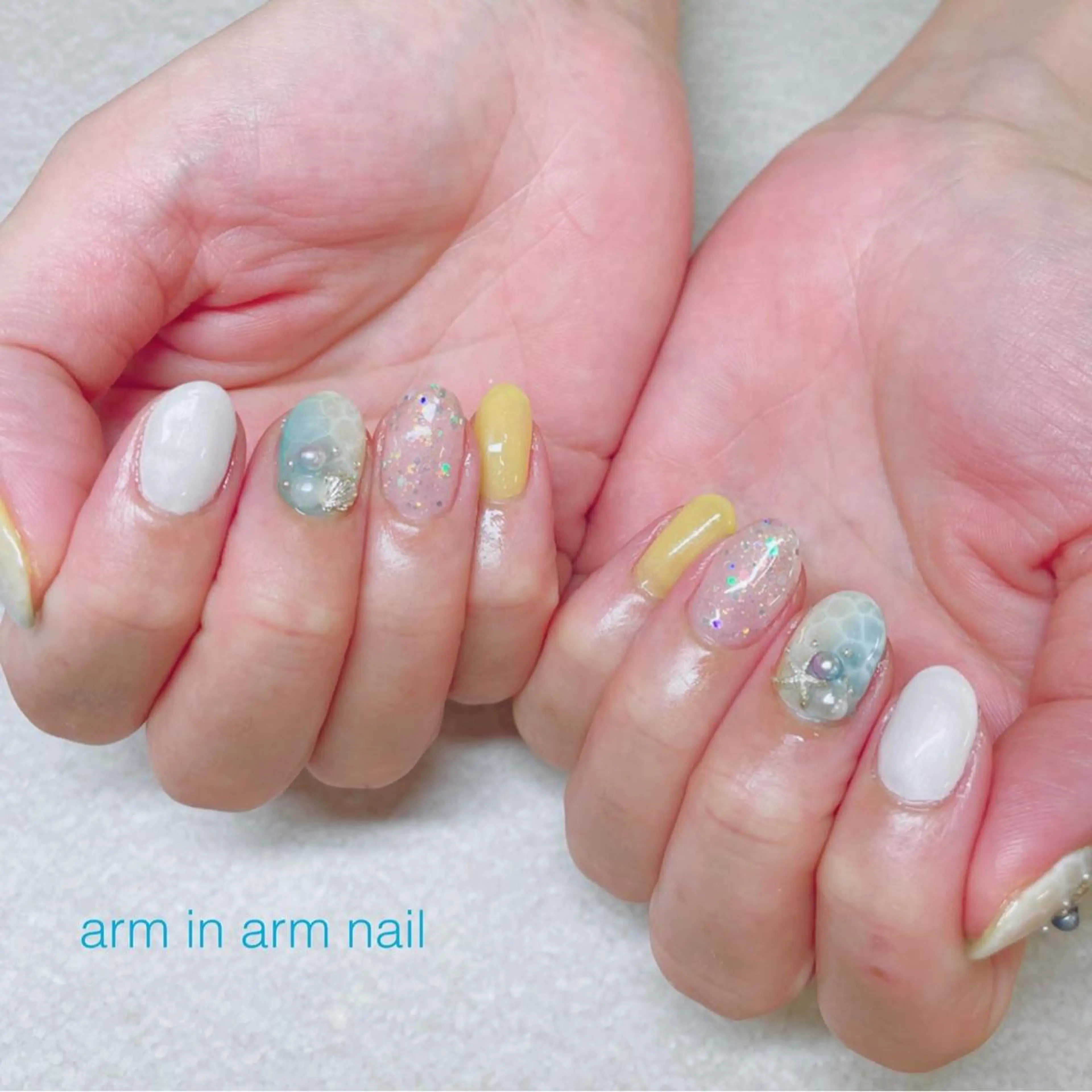 ネイル arm in arm ︎✿Yamamotoのマツエク・マツパデザイン