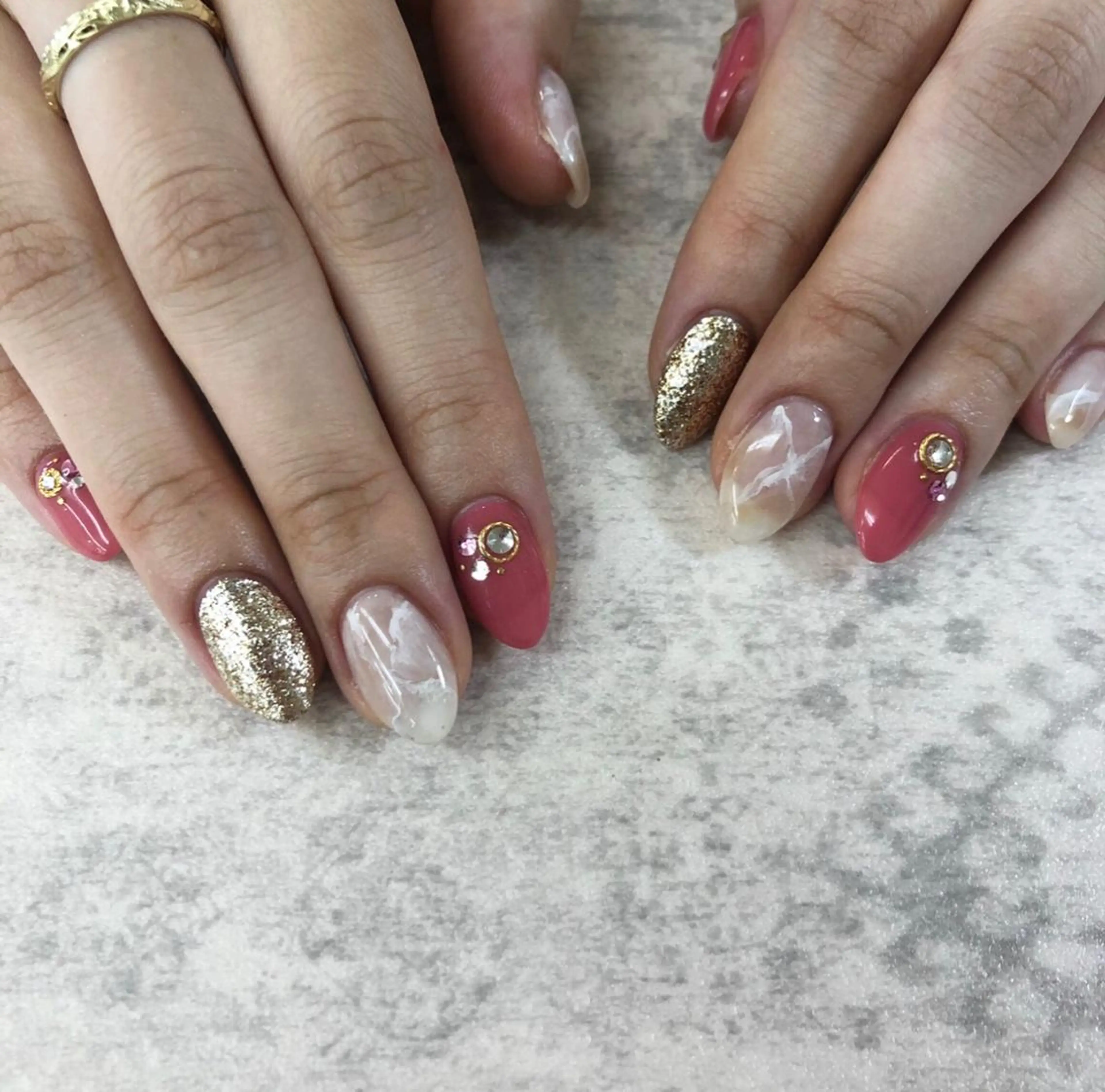 ネイル 大理石ネイル(マーブル) nail 1997のネイルデザイン