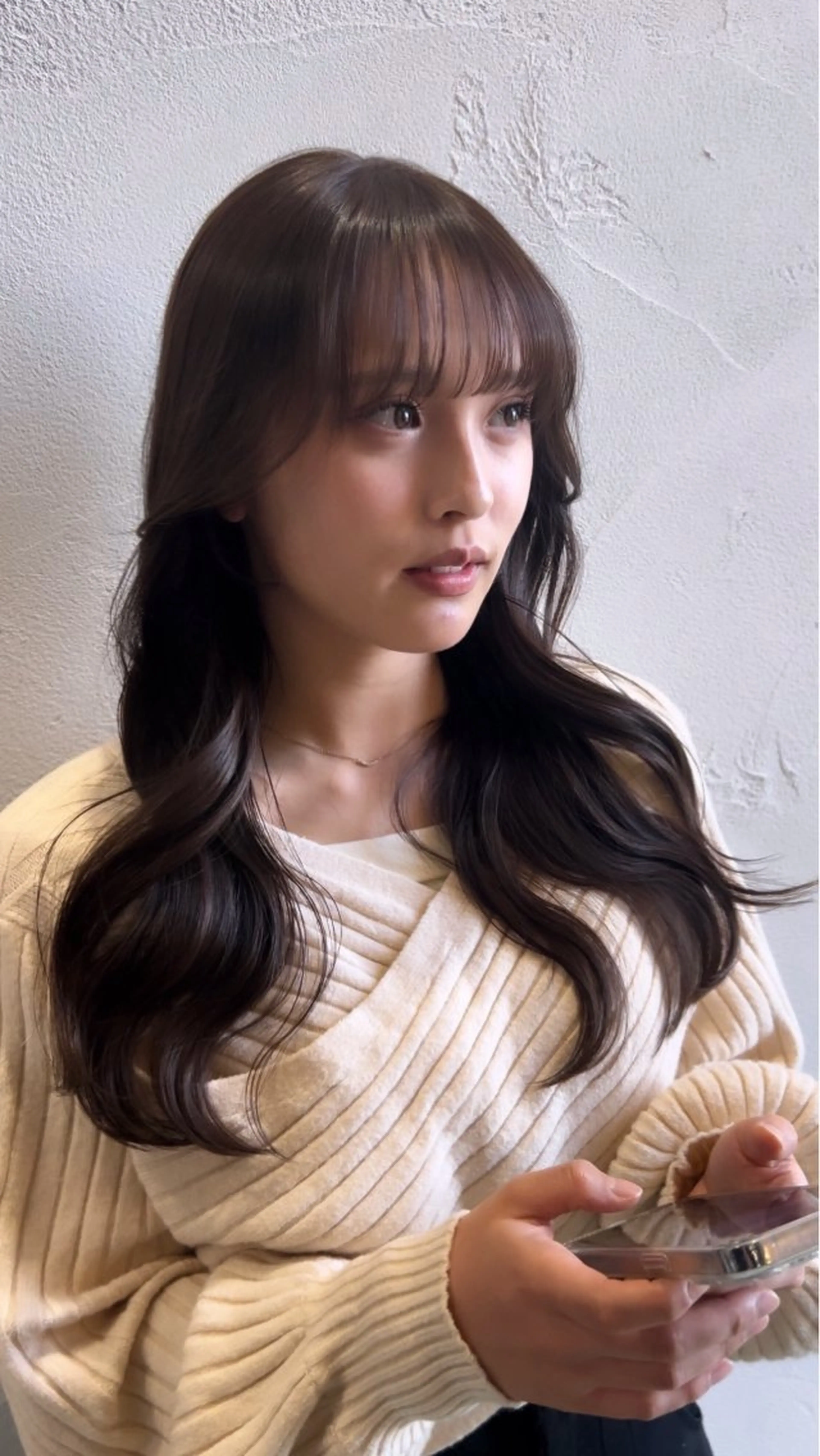 ロング カット ヘアカラー トリートメント 剣持友希/ifh iizuka/高崎のヘアスタイル