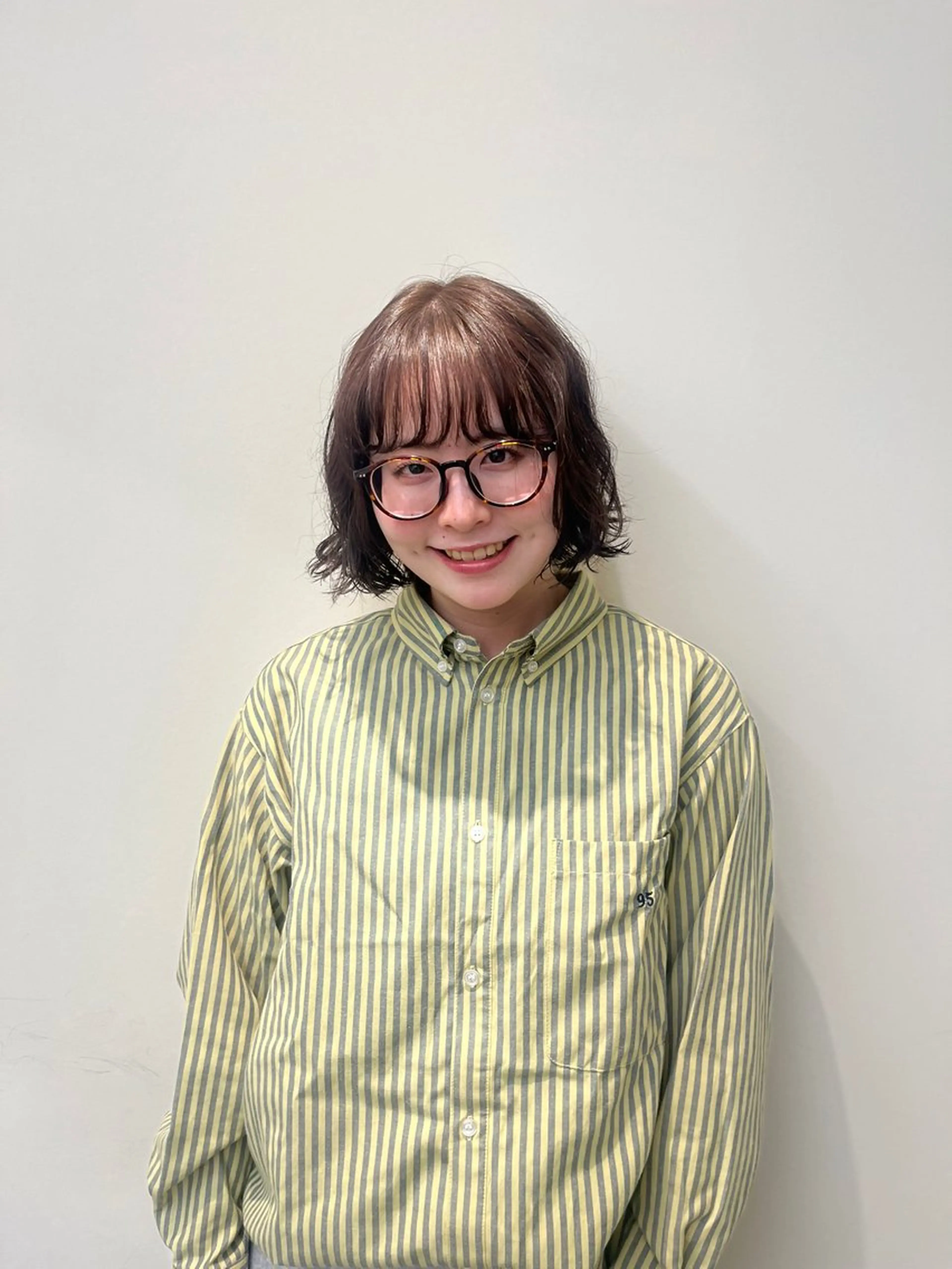 カラー パーマ 島田 果央のヘアスタイル