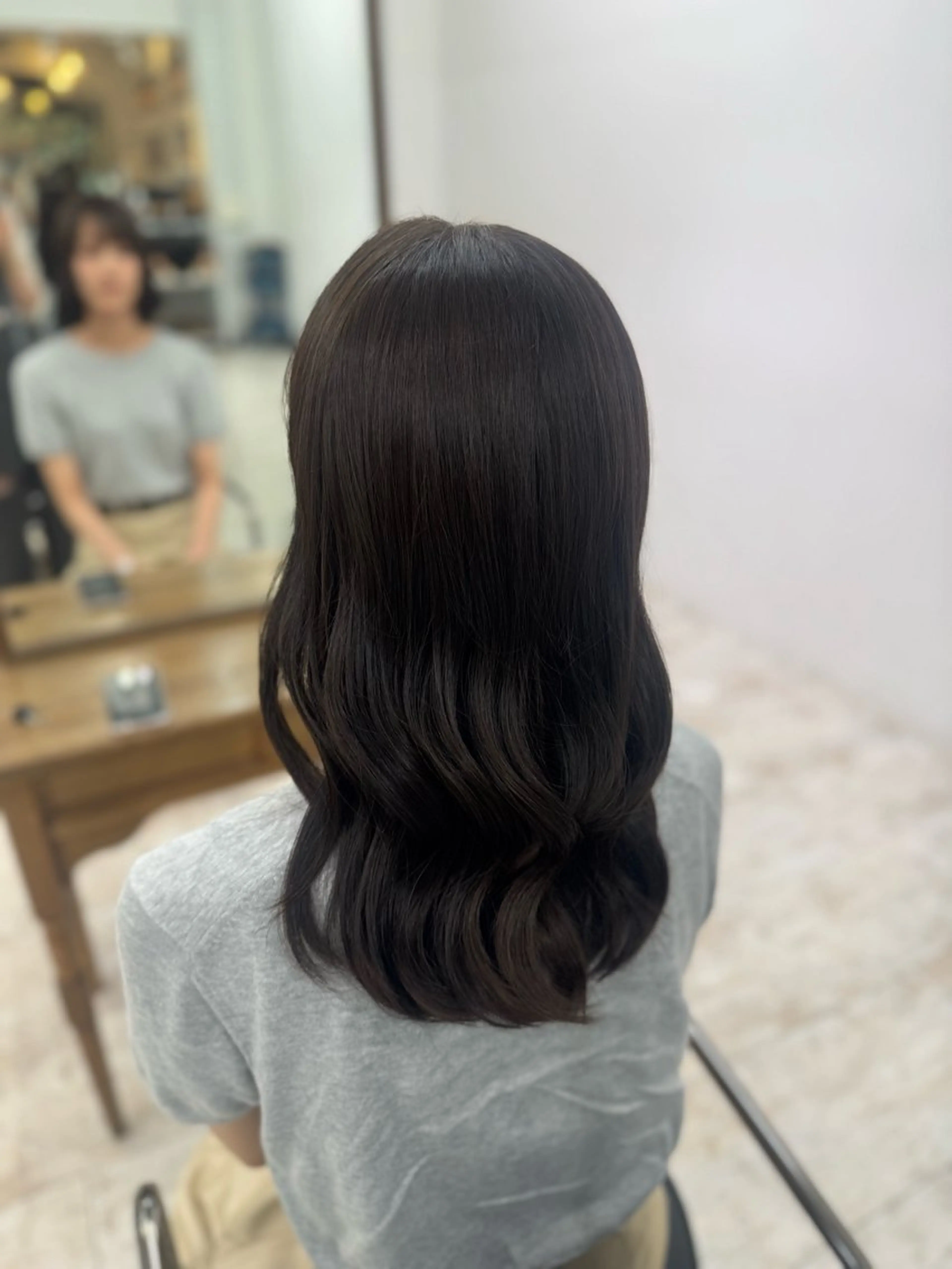 カラー ブリーチ 透明感カラー グレージュ オリーブグレージュ オリーブグレー ヘアカラー TiffaGINZA /Momokaのヘアスタイル