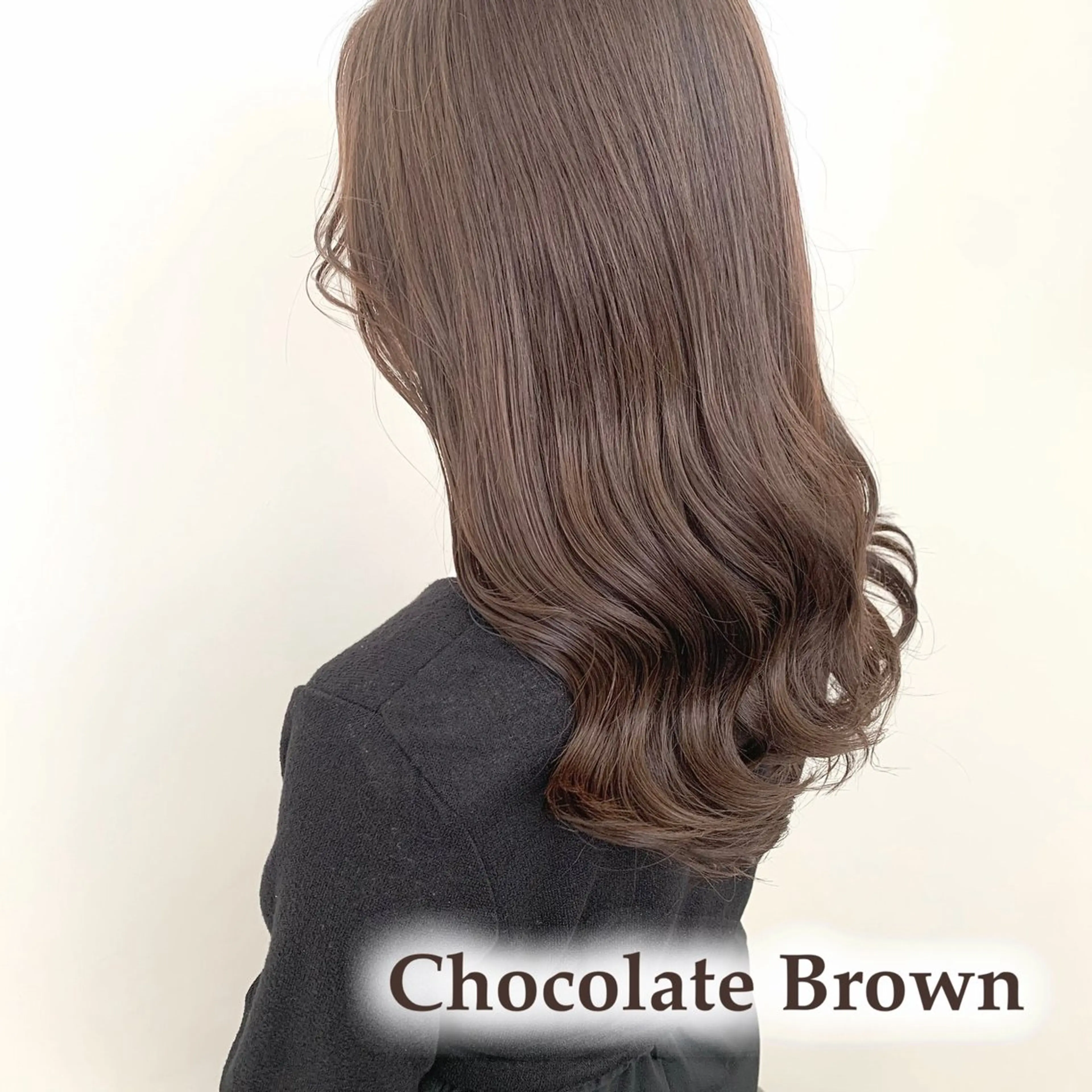 セミロング カラー ブラウンカラー チョコレートブラウン ParveMix￤ 出石 菜々🥂のヘアスタイル