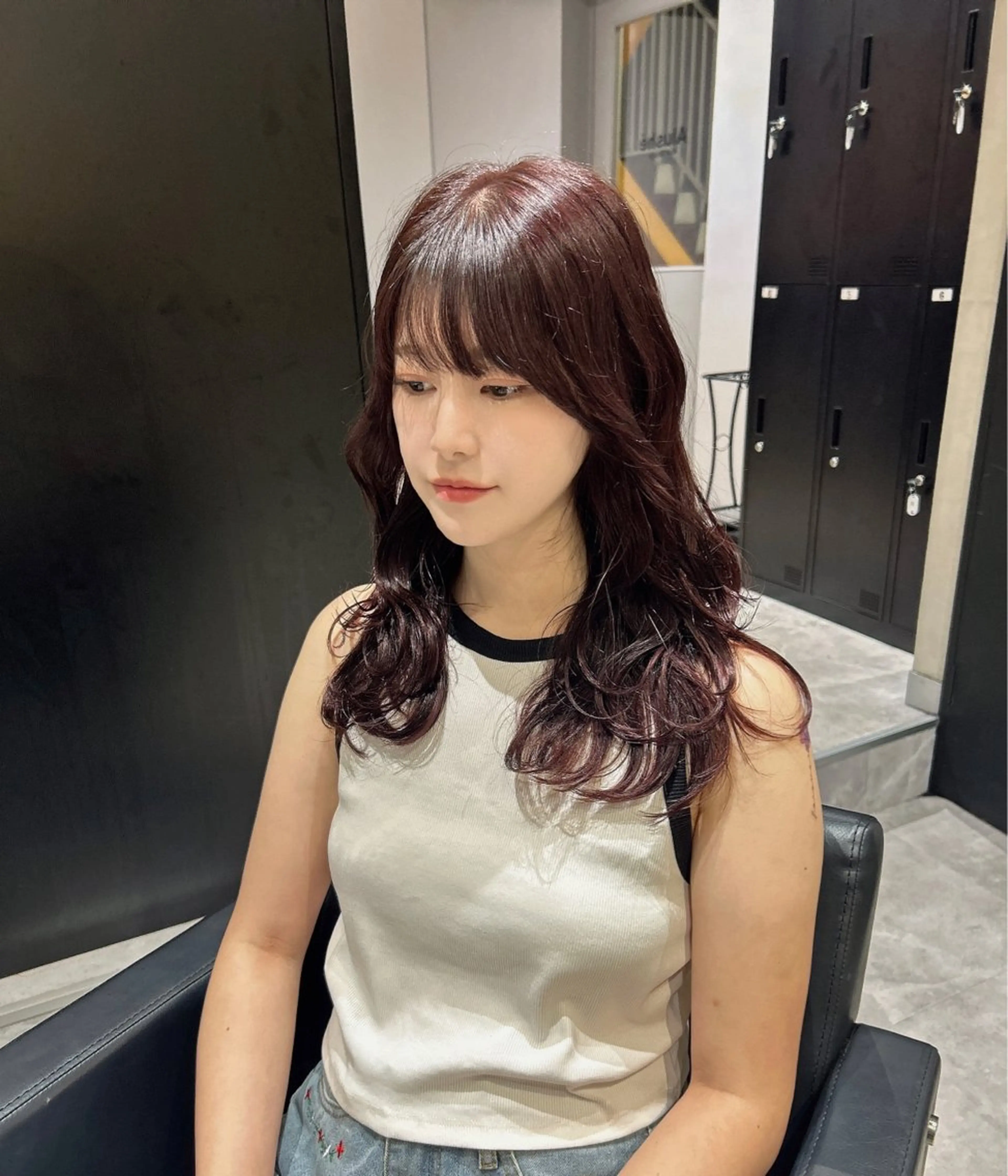 ロング カラー レイヤーカット/ 縮毛矯正🇰🇷早坂のヘアスタイル