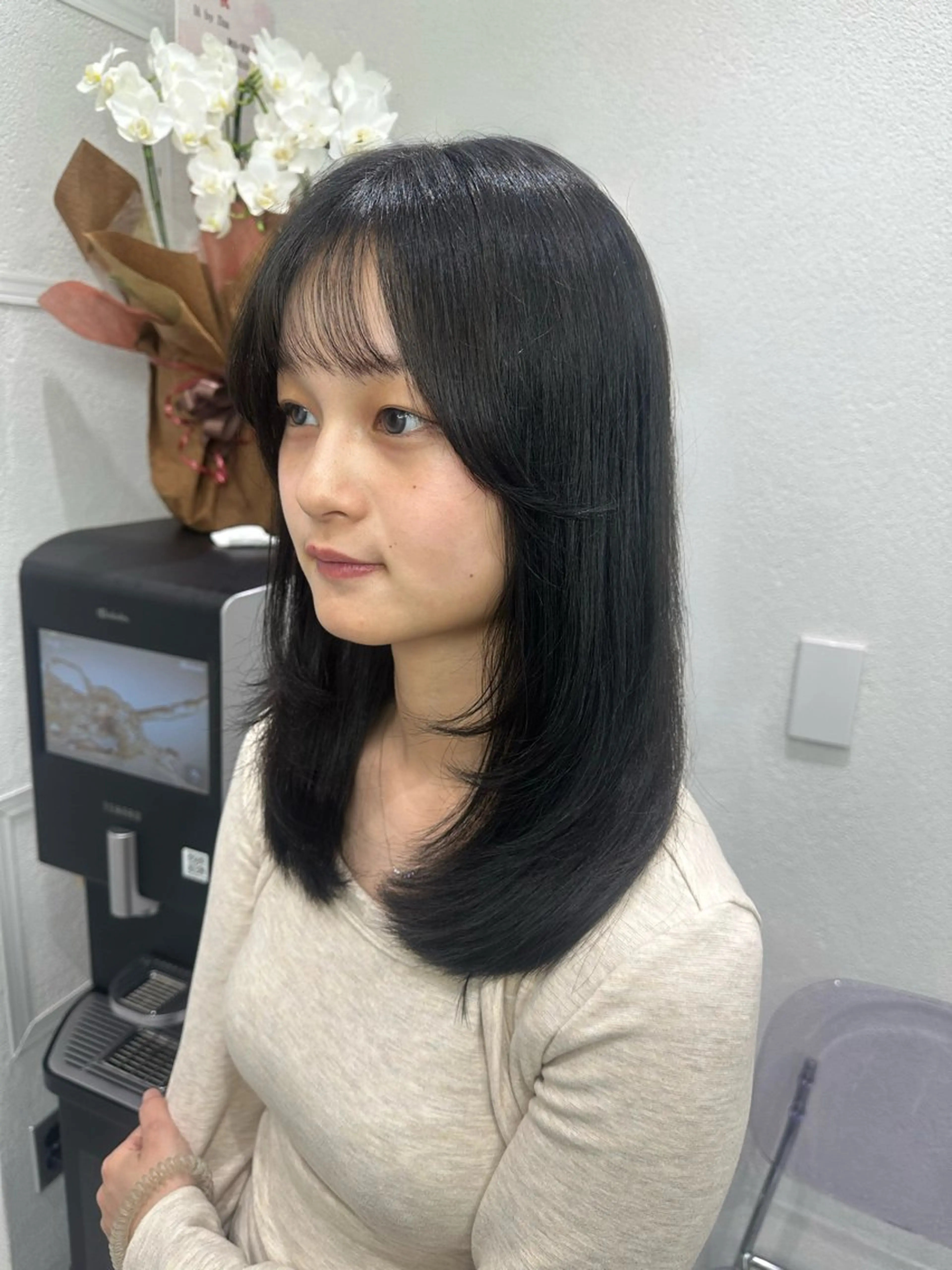 セミロング カラー 🪞個室サロン/韓国 艶髪/keito🪞のヘアスタイル