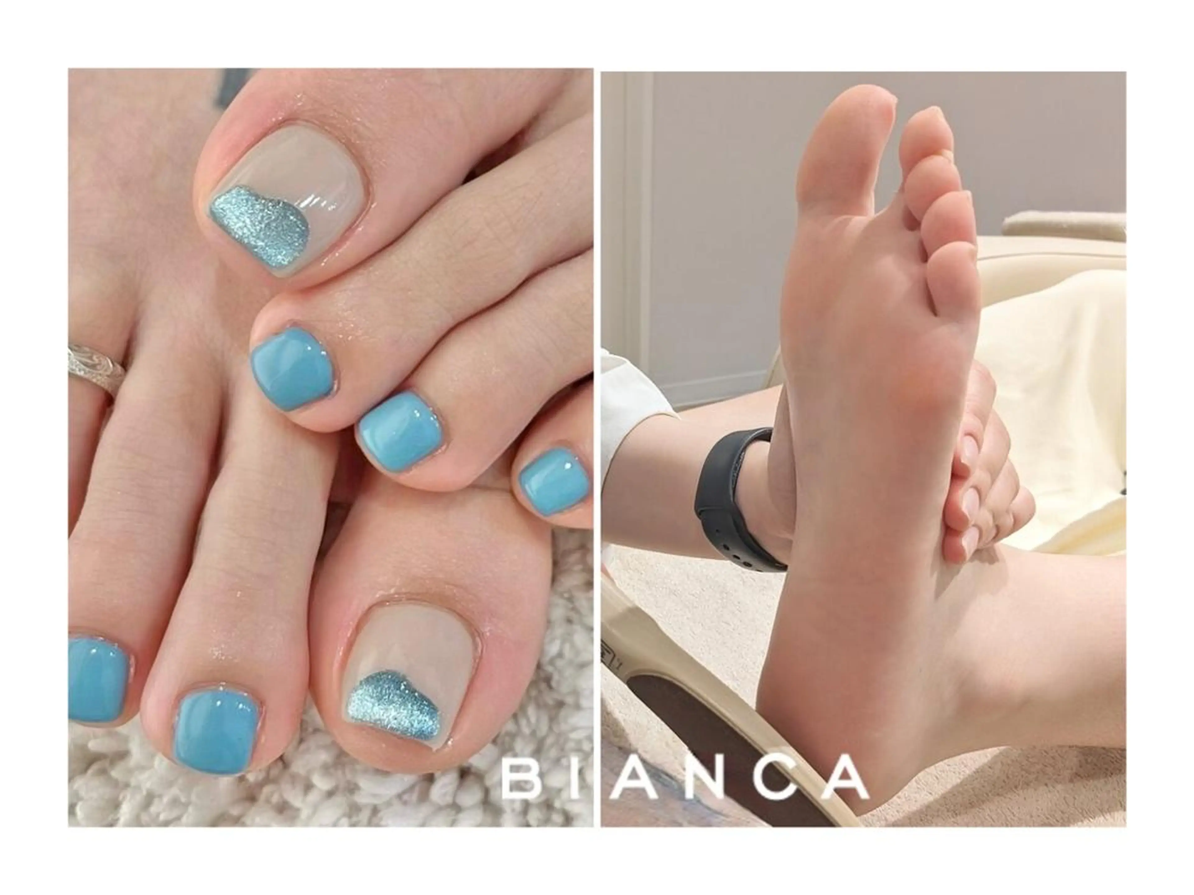 ネイル フットネイル 痛ネイル🩶推し活 🤍店長sagawaのネイルデザイン