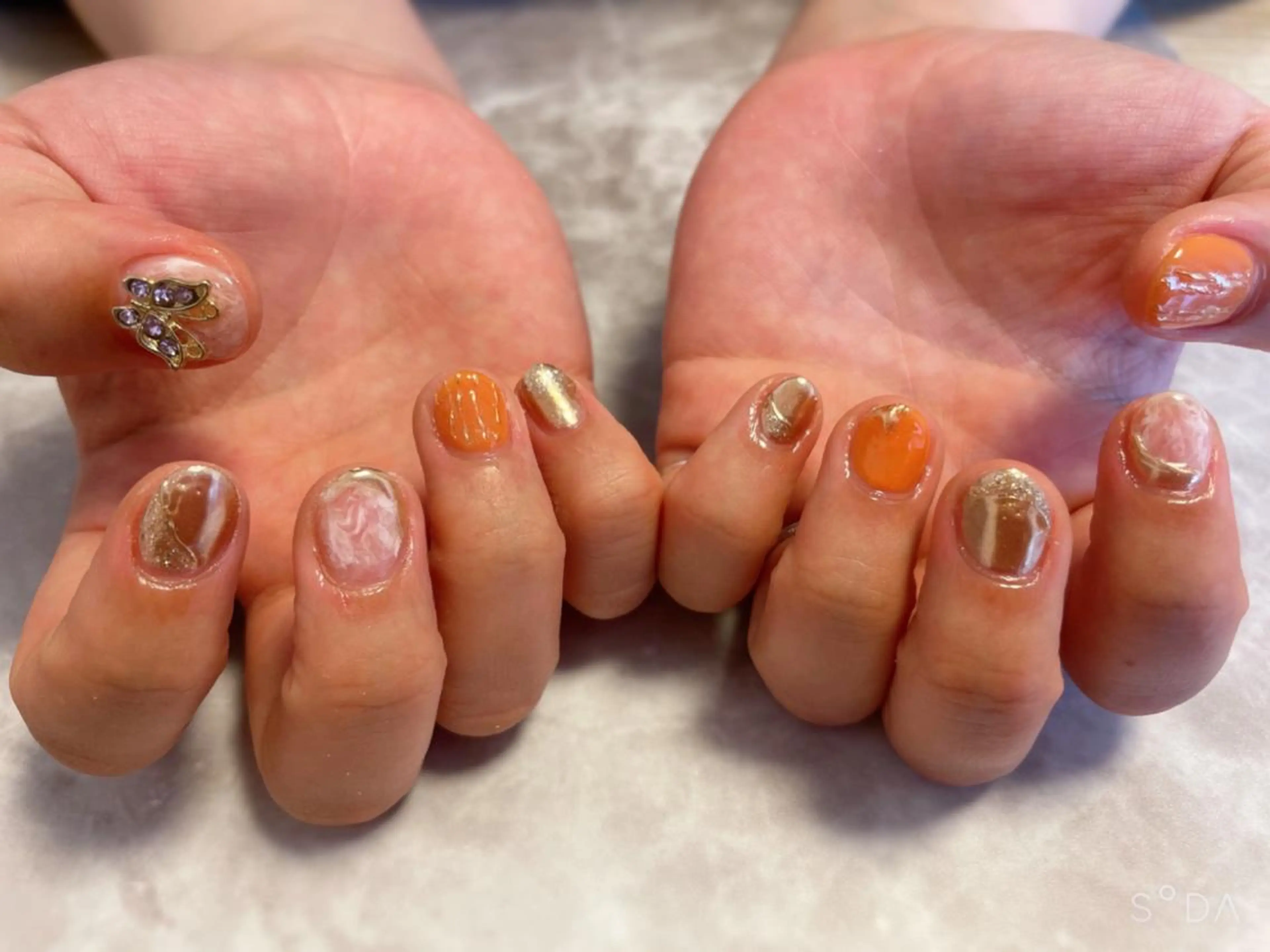 ネイル ニュアンスネイル ショートネイル Betty❤︎ ネイル＆よもぎ蒸しのネイルデザイン