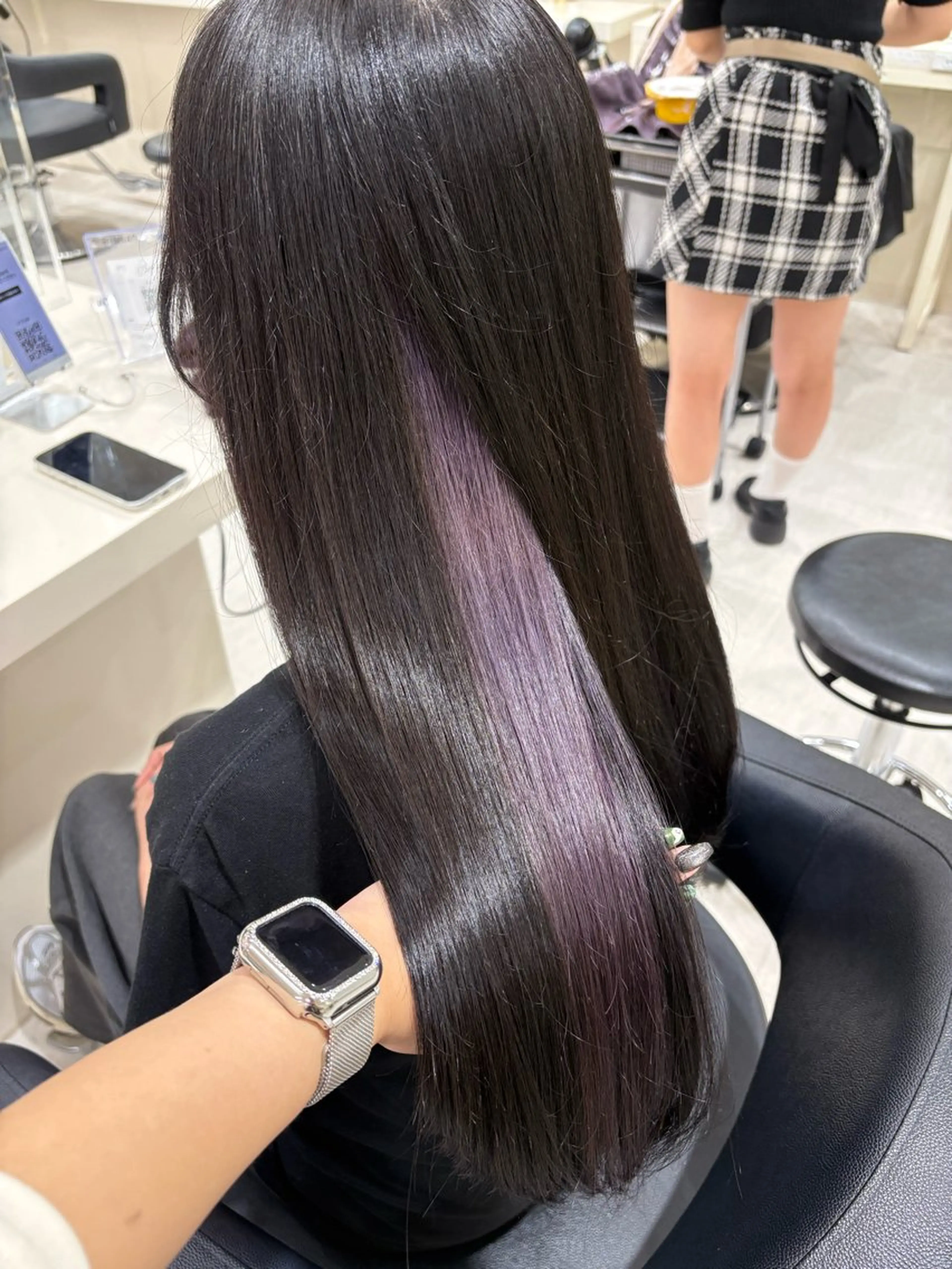 セミロング カラー ヘアアレンジ ヘアカラー 💟RINNA 艶カラー💟のヘアスタイル