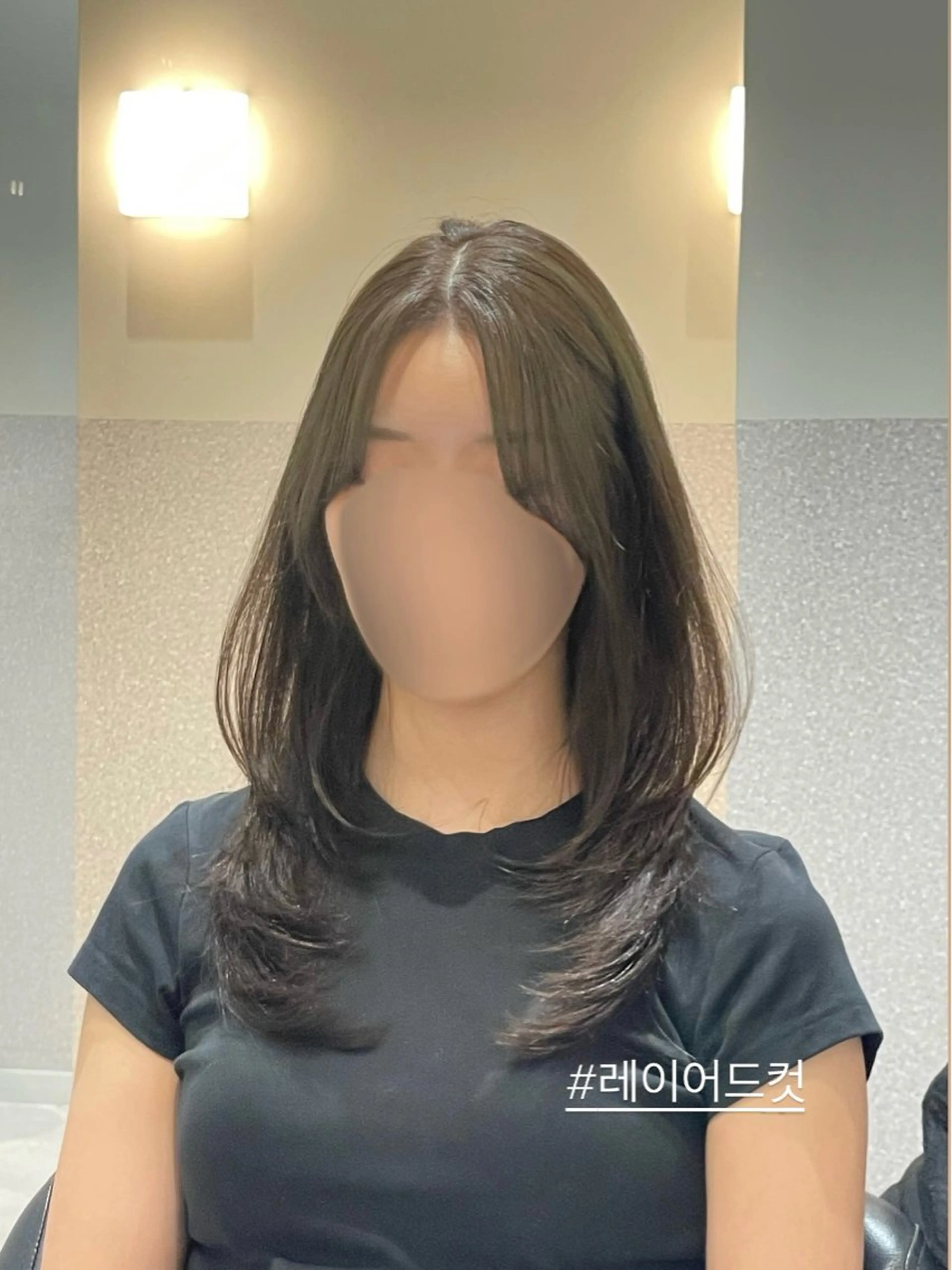 セミロング 韓国風ヘア レイヤーカット カット ヘアカラー トリートメント ❤︎︎韓国ヘア❤︎︎ 𝑺𝒉𝒊𝒉𝒐のヘアスタイル