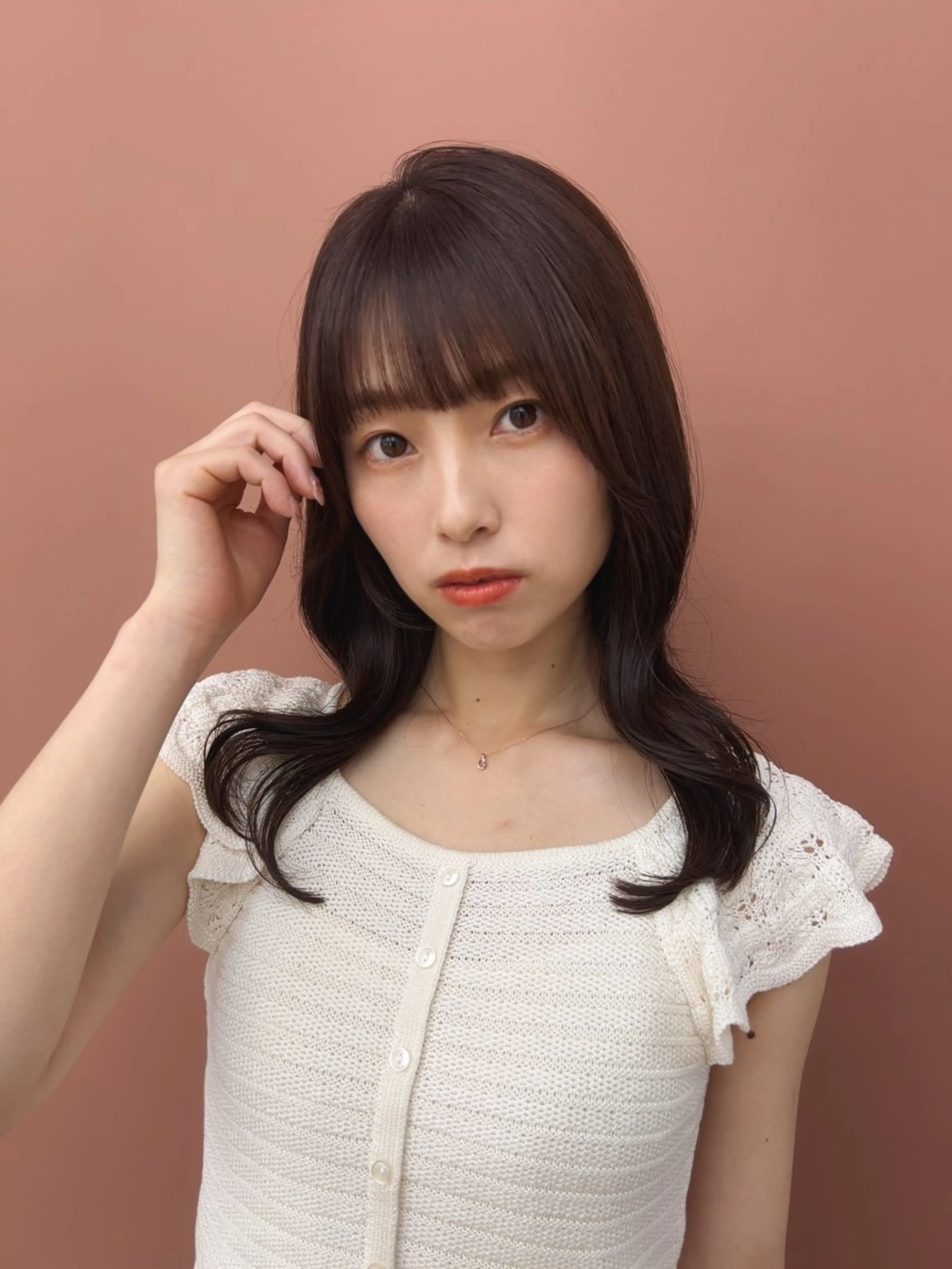 セミロング カラー カット ヘアカラー トリートメント 佐合 梨花 / ｅａｕ〈オー〉のヘアスタイル