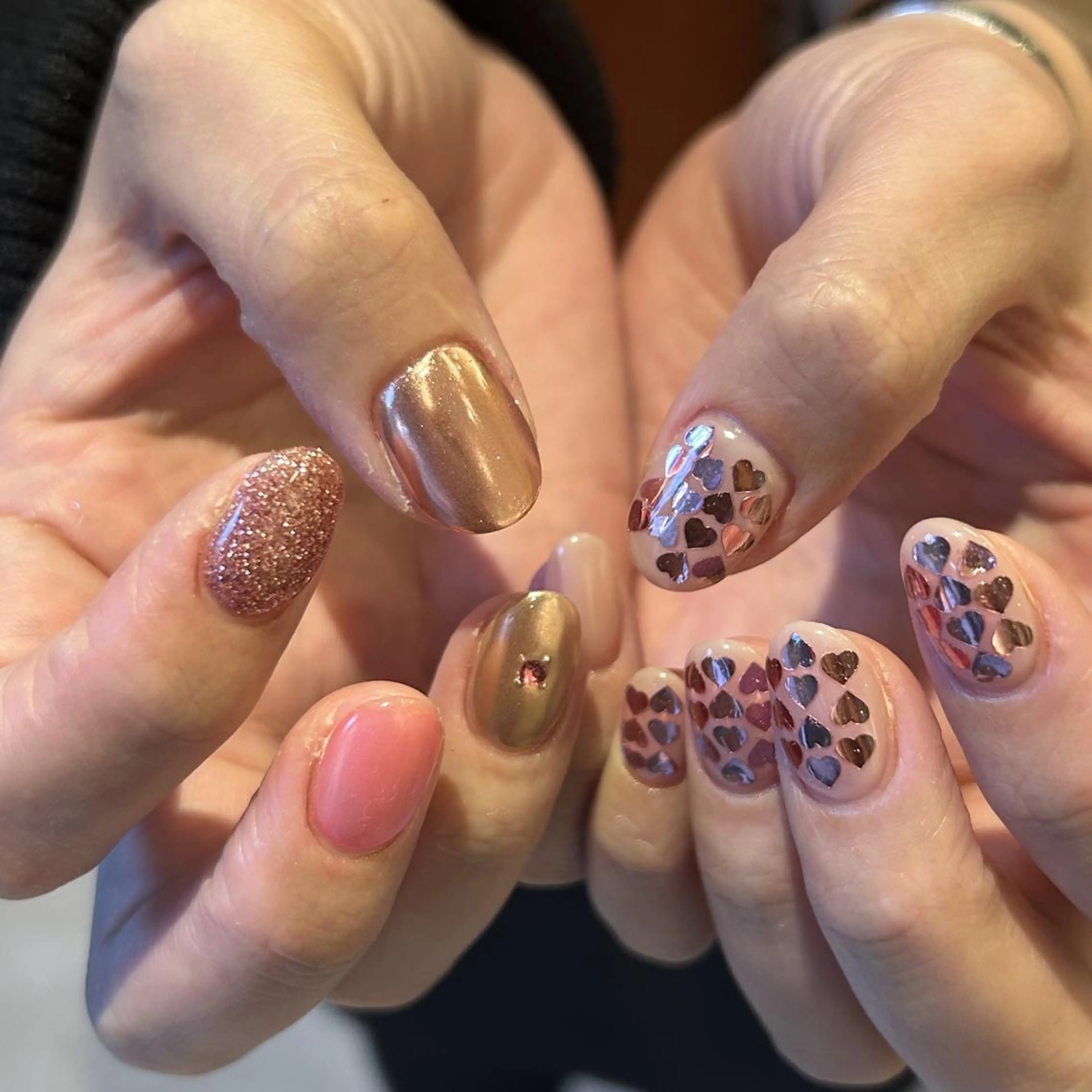 ネイル オーロラネイル ジェルネイル 氷ネイル・うるうるネイル 韓国ネイル ミラーネイル ハンドネイル nails TOKYOのネイルデザイン