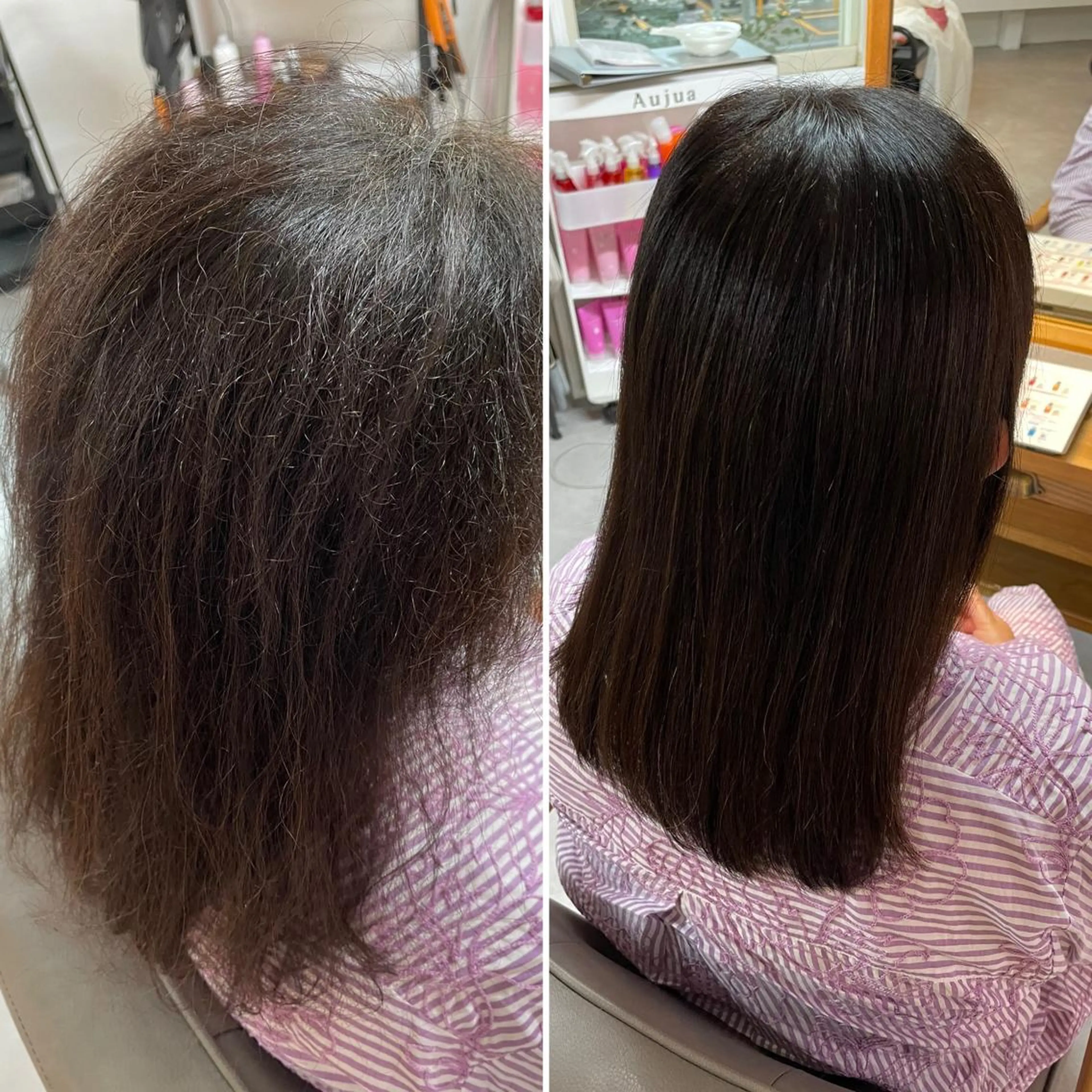 ロング 凪の 旅先のヘアスタイル