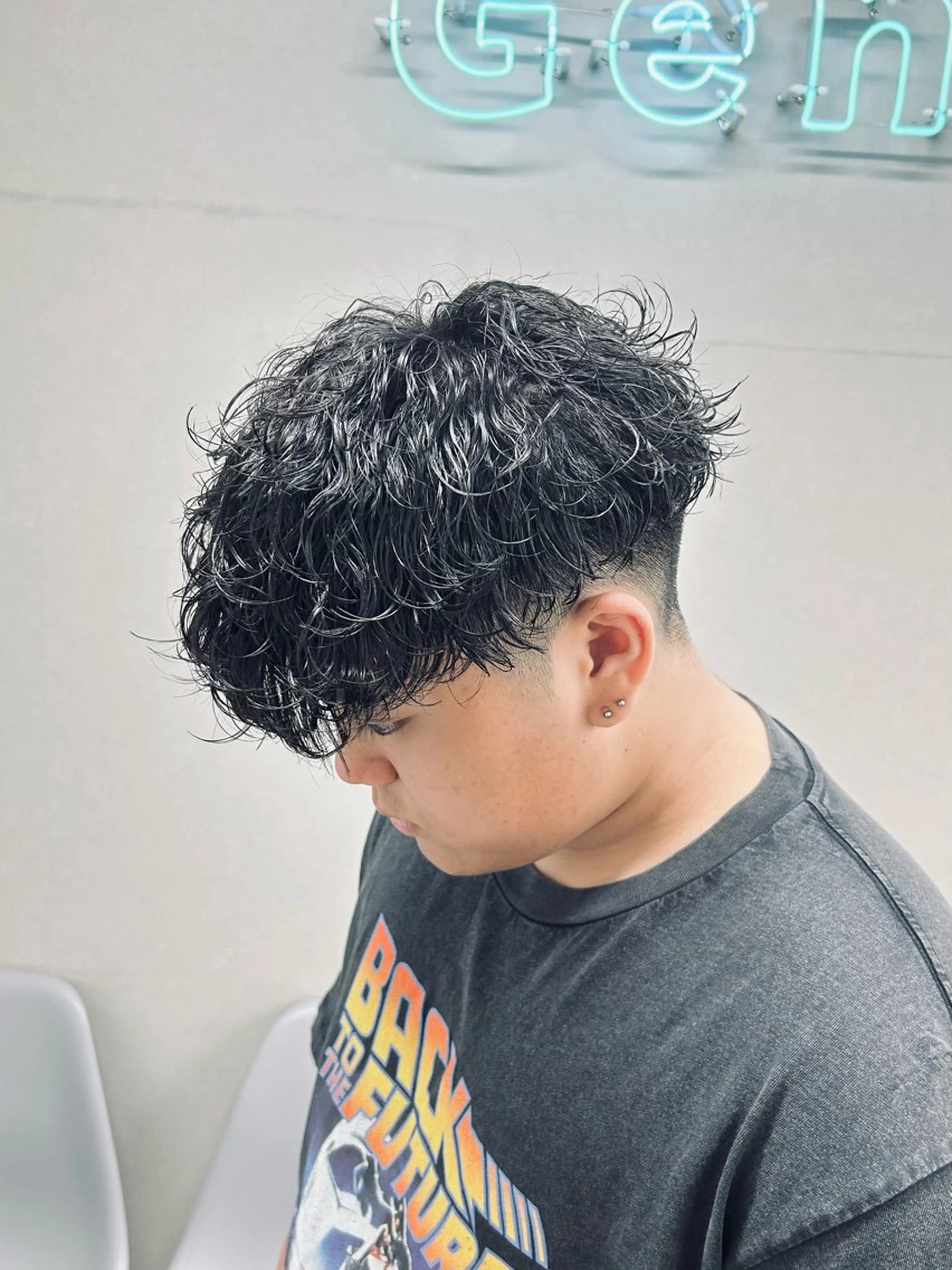 ミディアム パーマ メンズ 🏁メンズパーマ/ RYOYAのヘアスタイル
