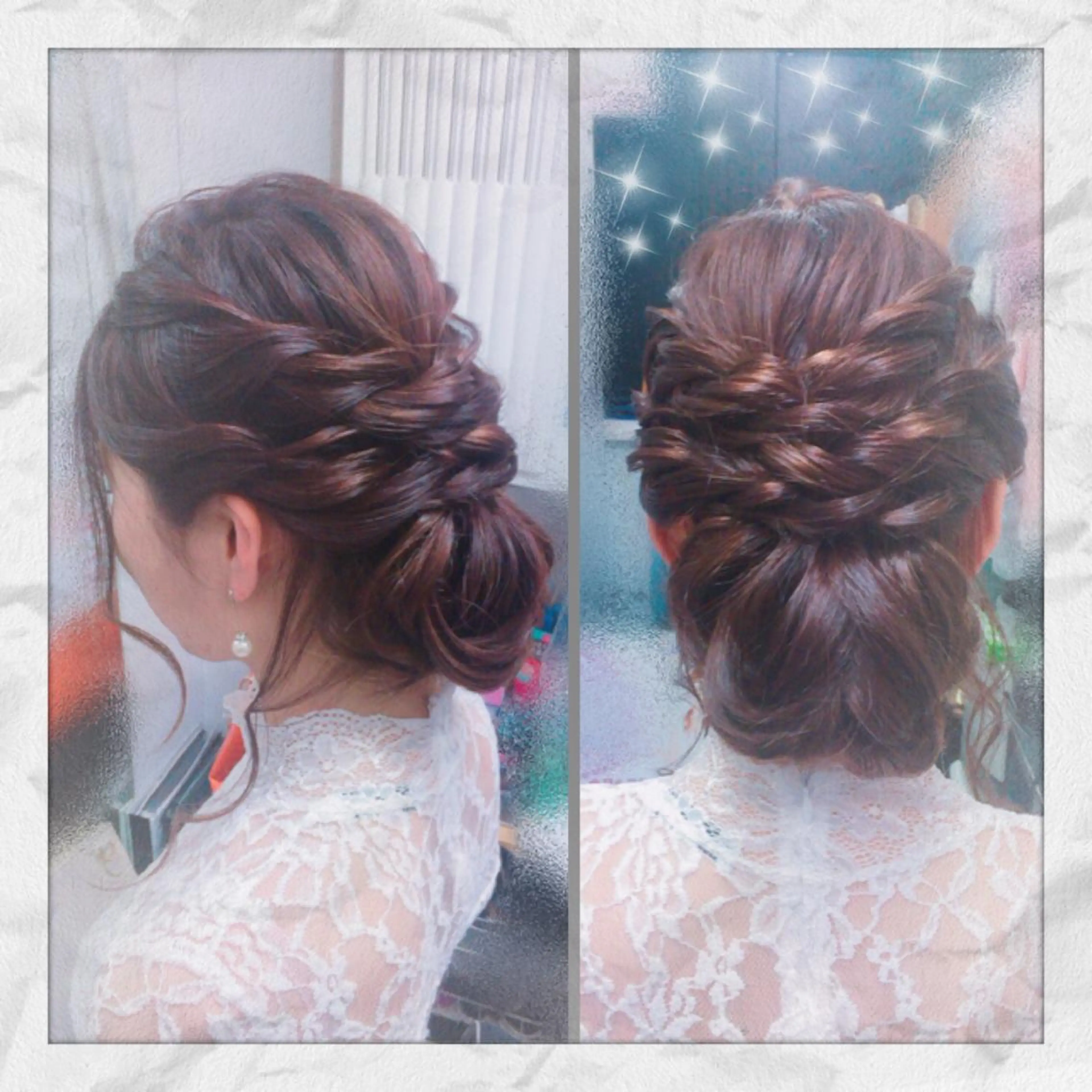 ロング ヘアアレンジ 結婚式・ブライダル ヘアセット ヘアセット/着付け 𓇼 松本 夏美𓇼のヘアスタイル