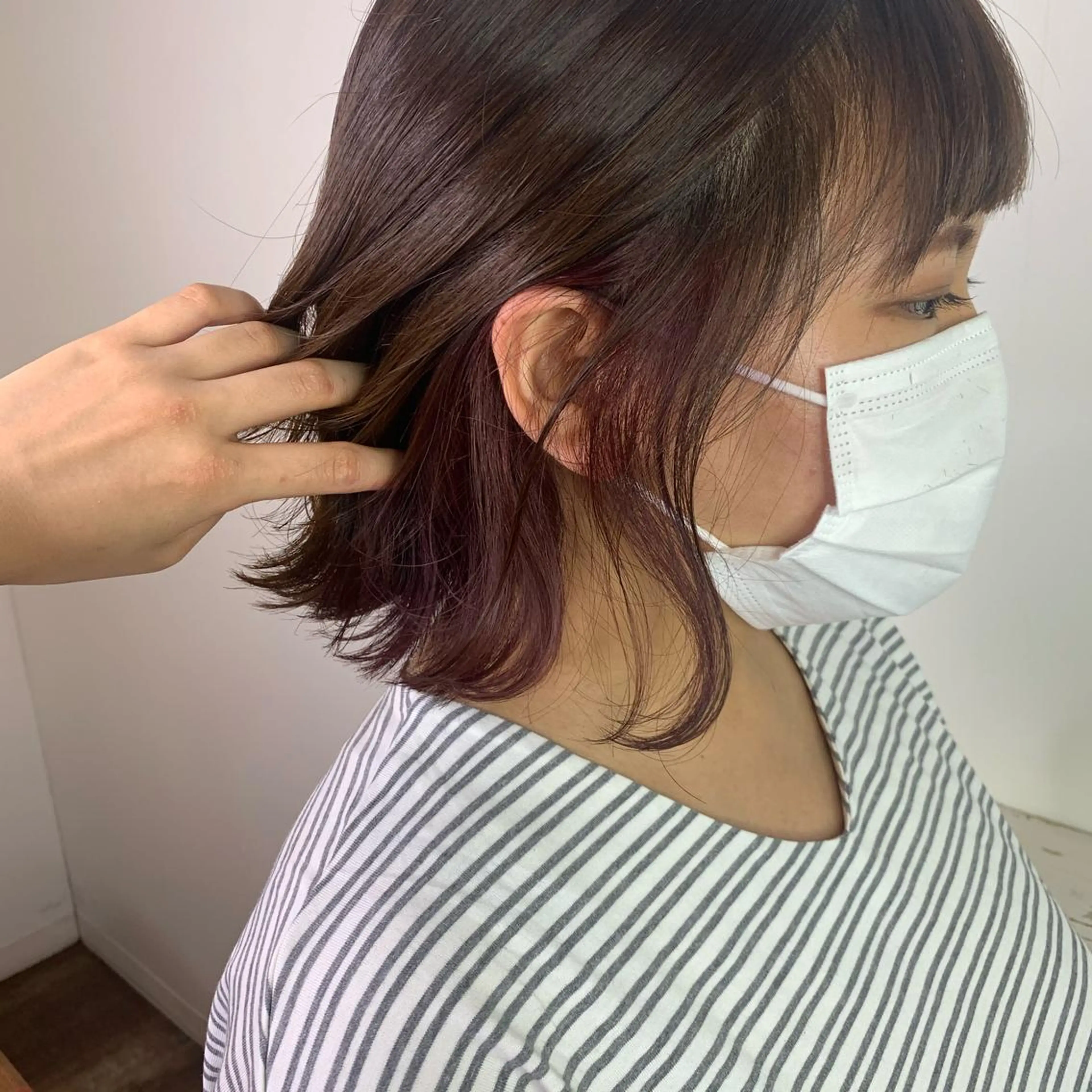 ミディアム カラー stylist店長 岡本真依のヘアスタイル