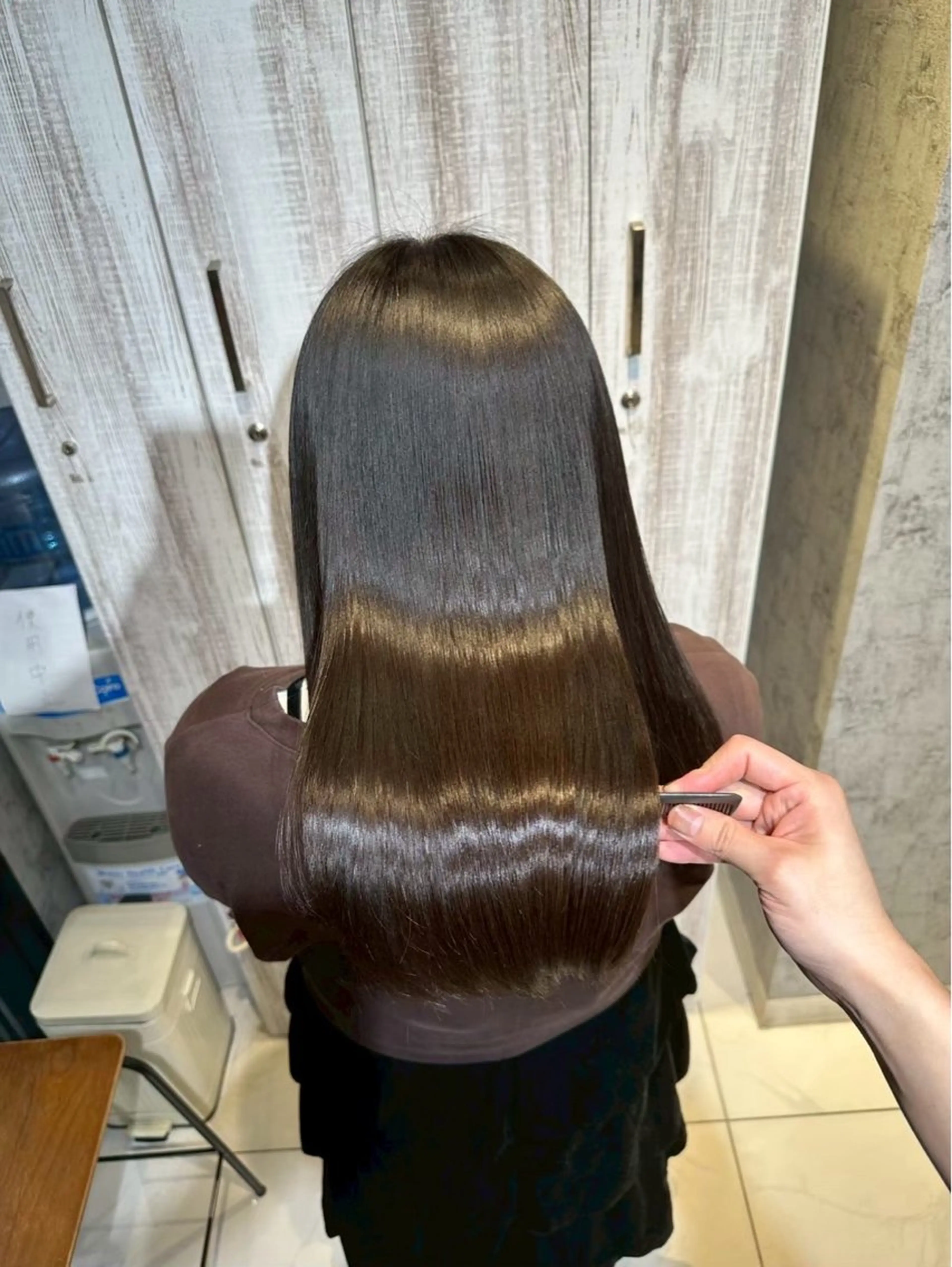 カラー 米元 ひなののヘアスタイル