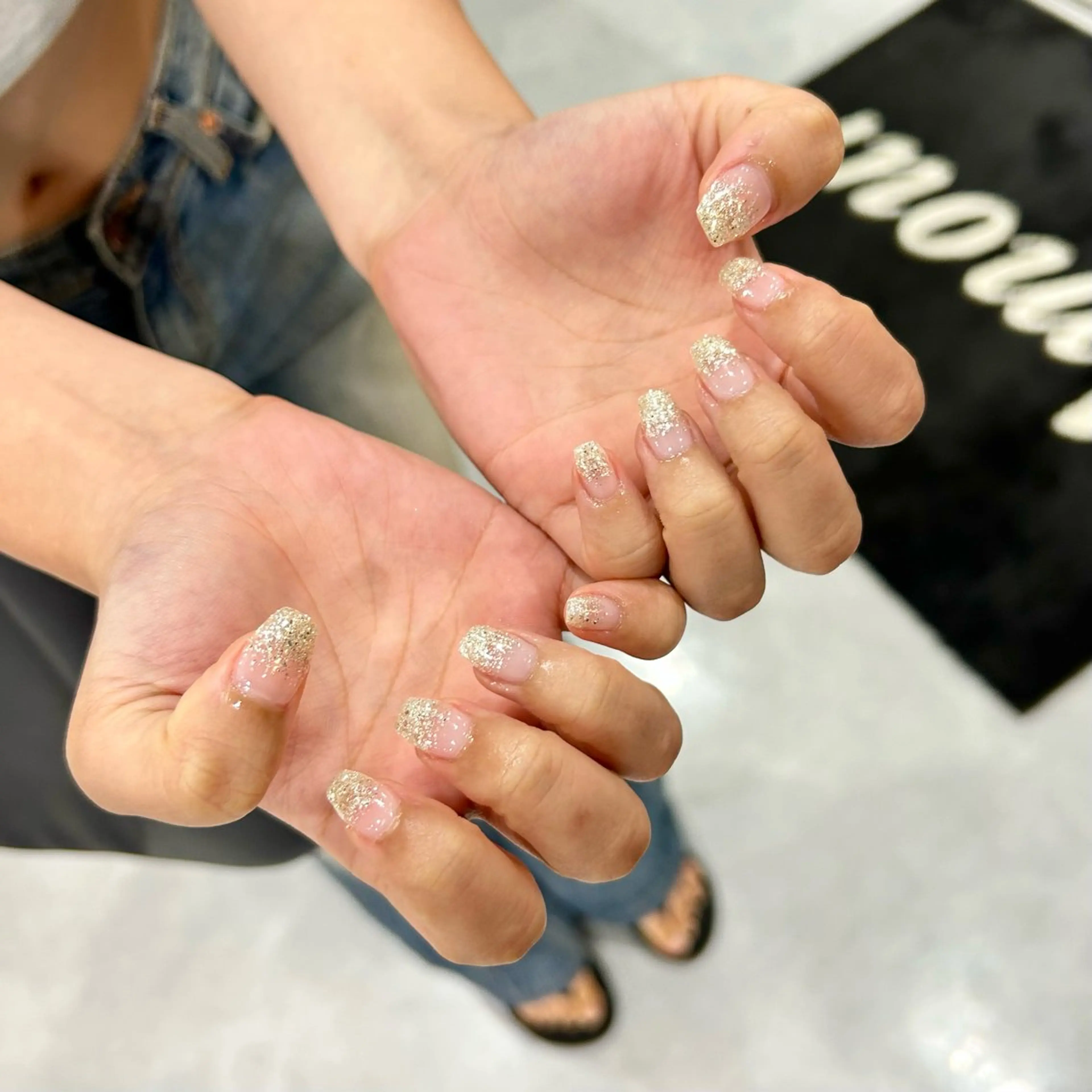 ネイル ラメ(グリッター) ハンドネイル RYO ／Amourのネイルデザイン