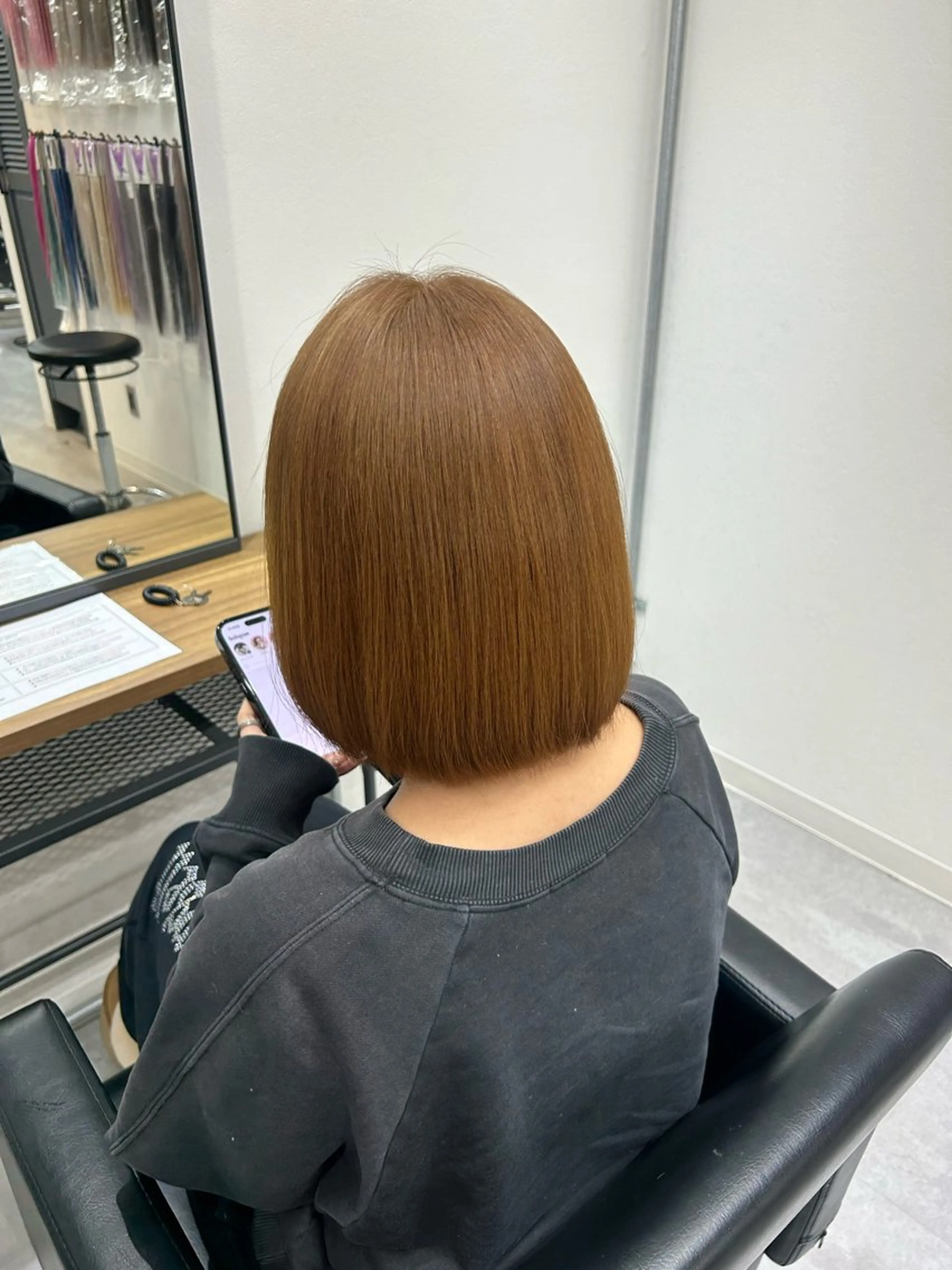 ミディアム カラー ヘアカラー SAKI🫧NEXT 池袋/韓国風カラー✨のヘアスタイル