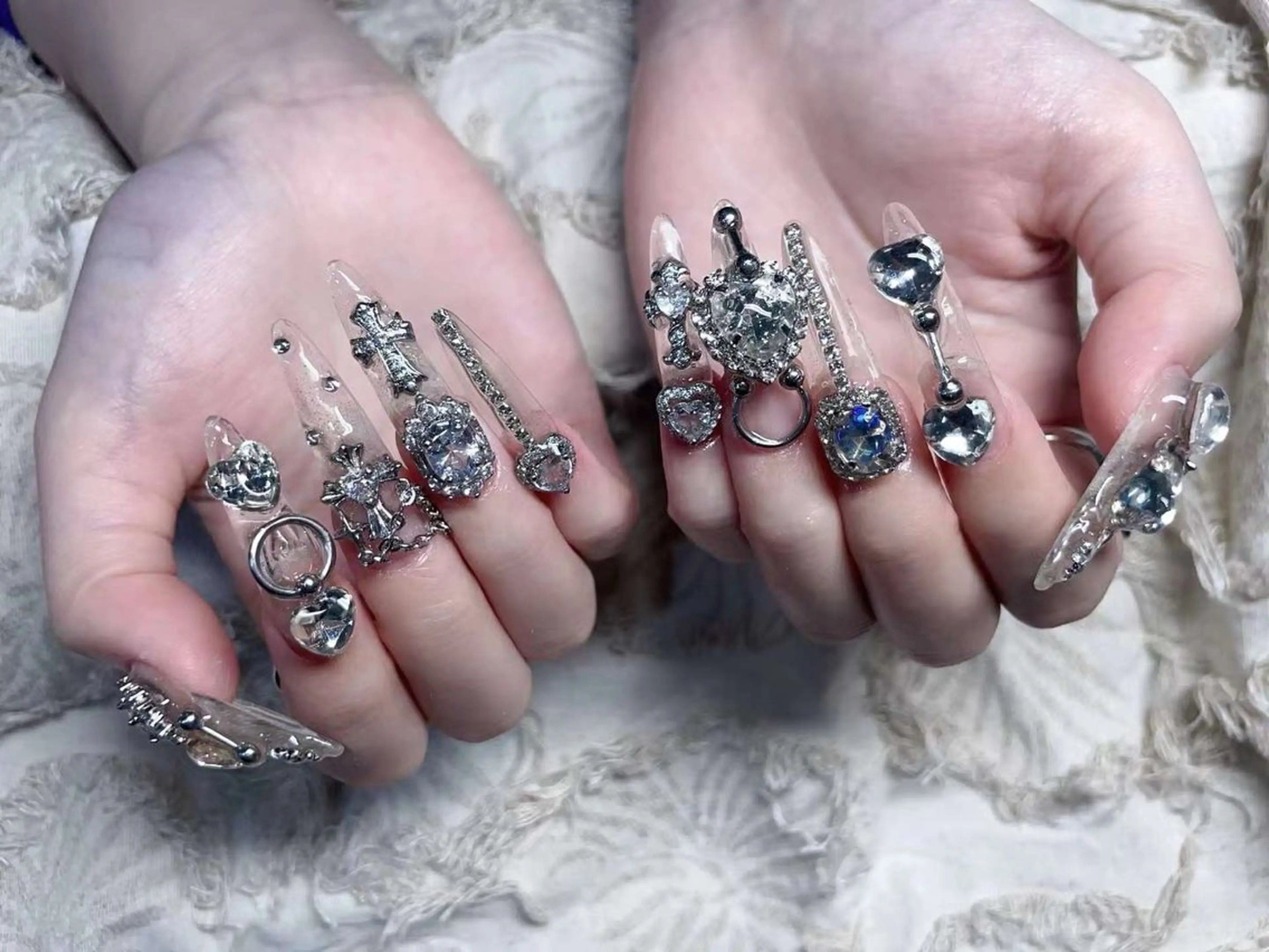 【スカルプ】アクリル長さだし、つけ放題コース☆ご新規オフ無料の写真