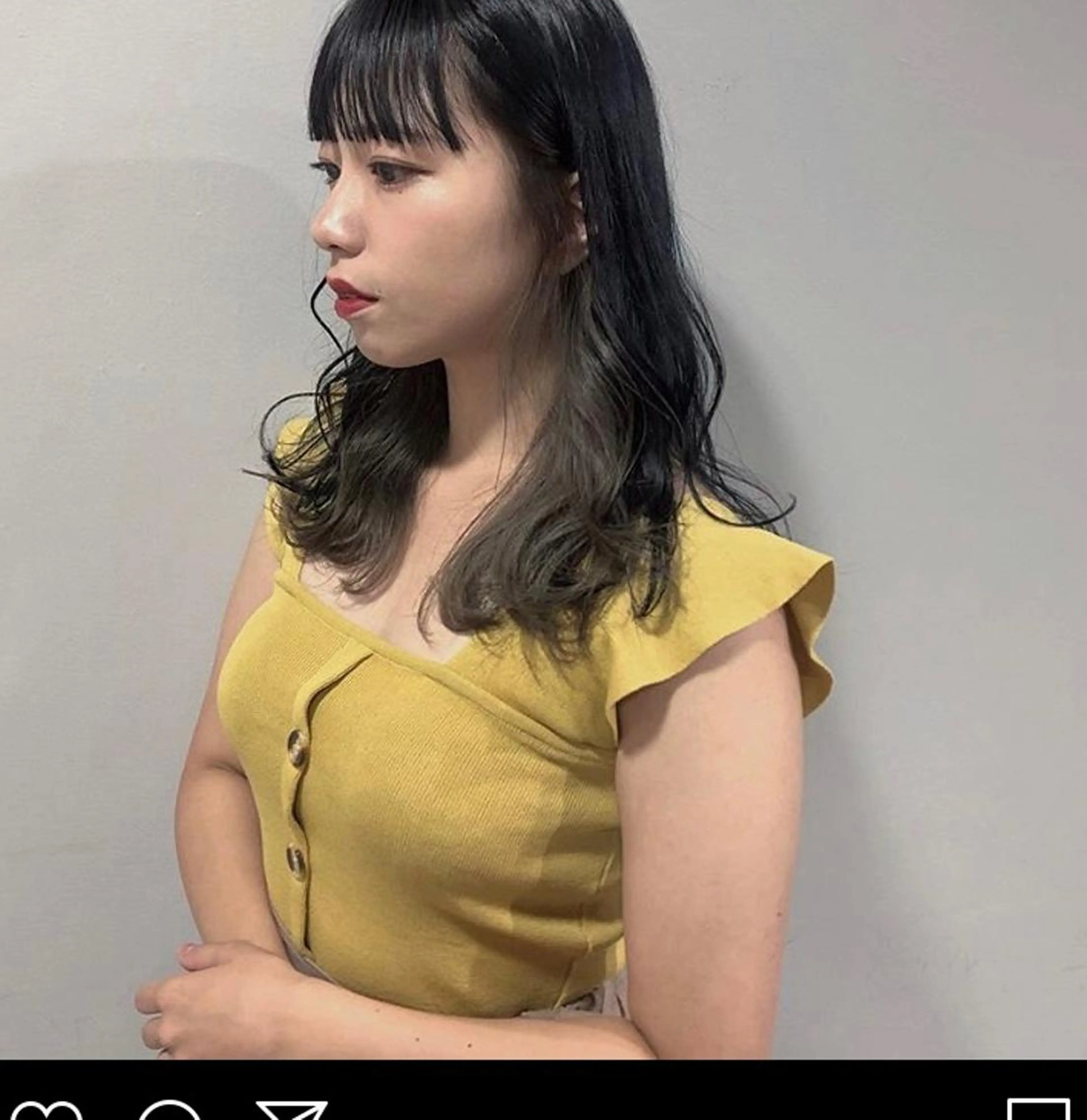 セミロング カラー 当日予約大歓迎💗 依田瑞希のヘアスタイル