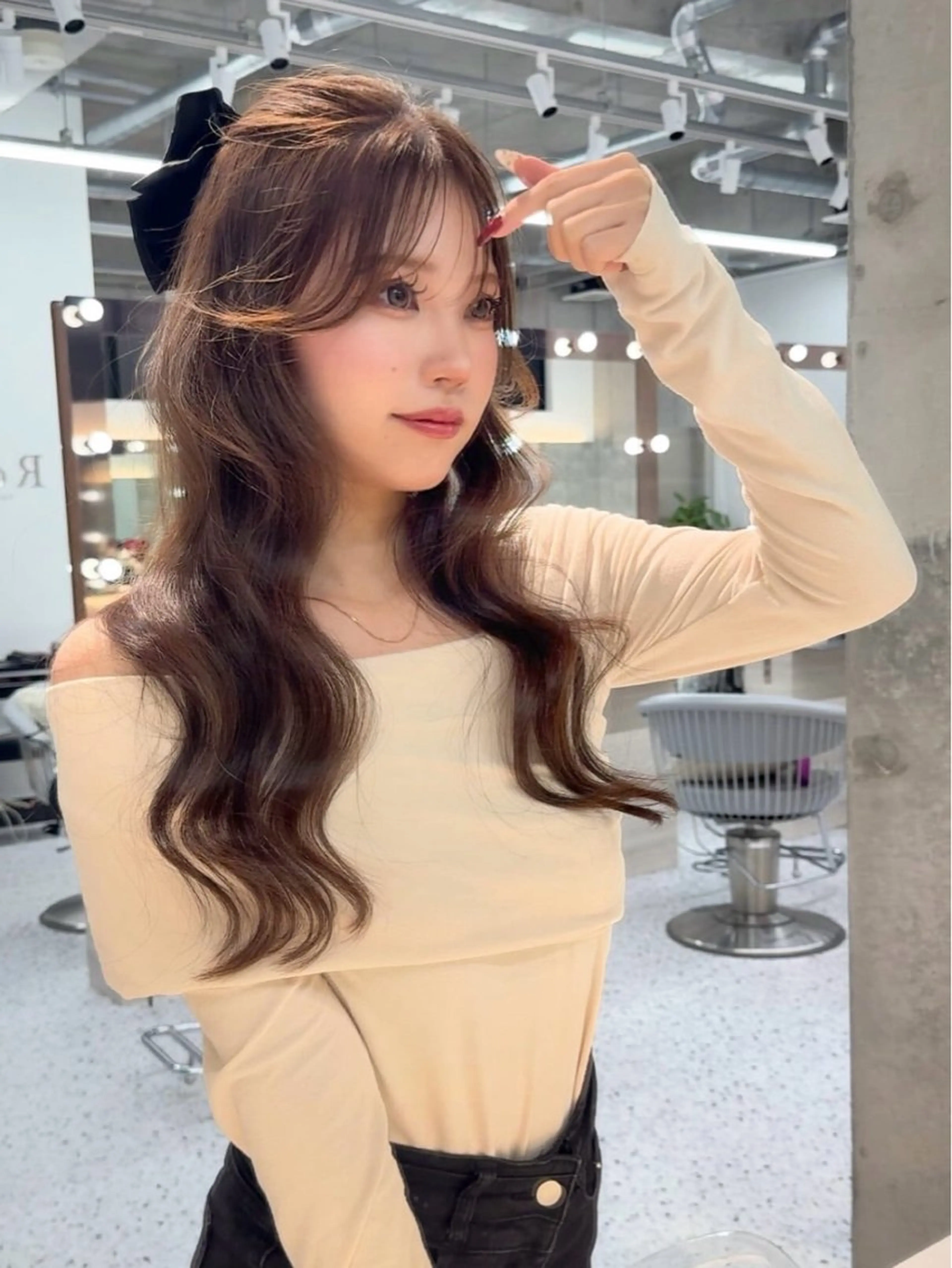 カラー ヘアアレンジ ヘアセット ヘアセット お呼ばれ カチモリ/はるか🎀のヘアスタイル