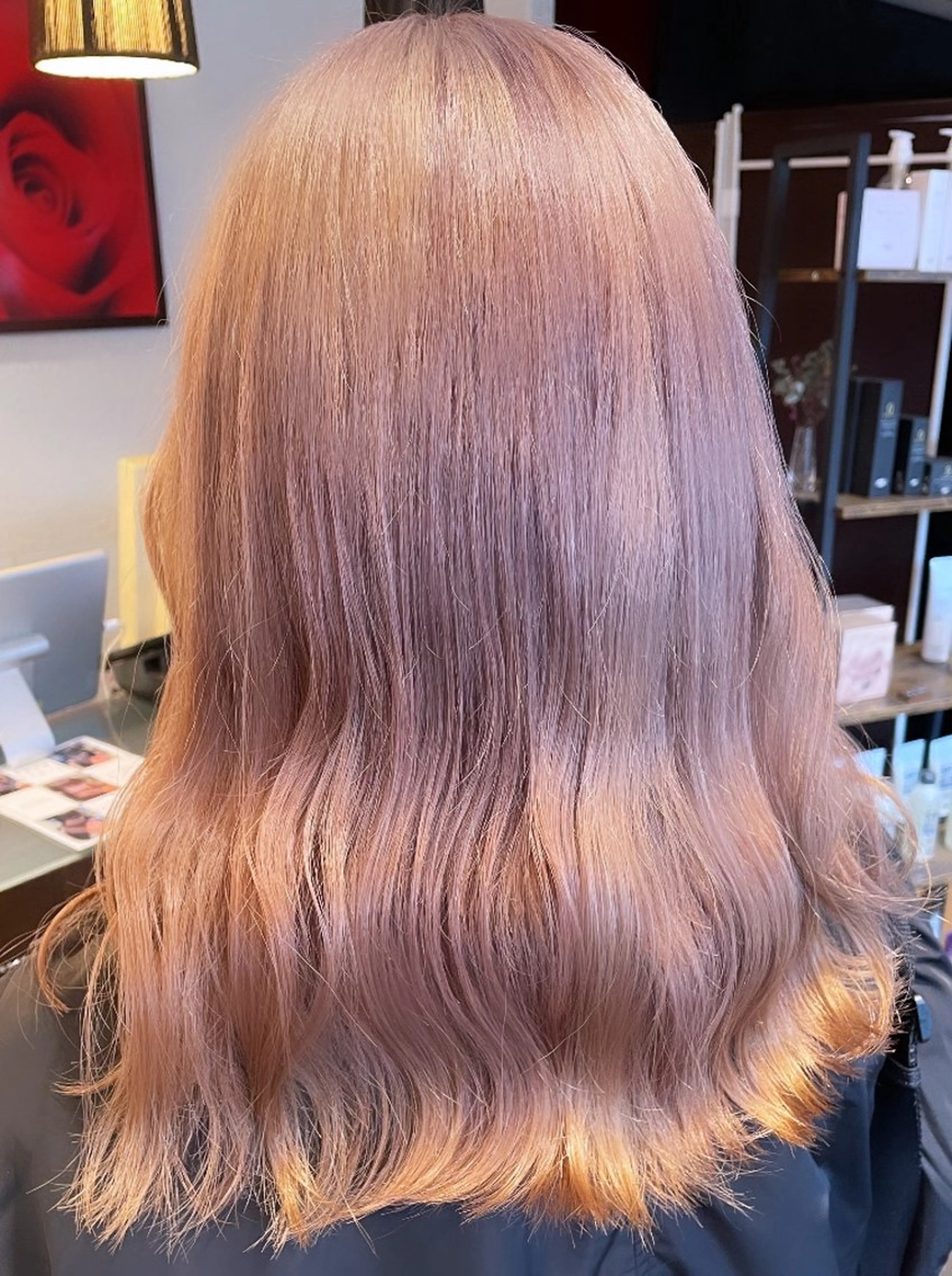 セミロング カラー ヘアカラー トリートメント 💞暖色カラー 💞risaのヘアスタイル